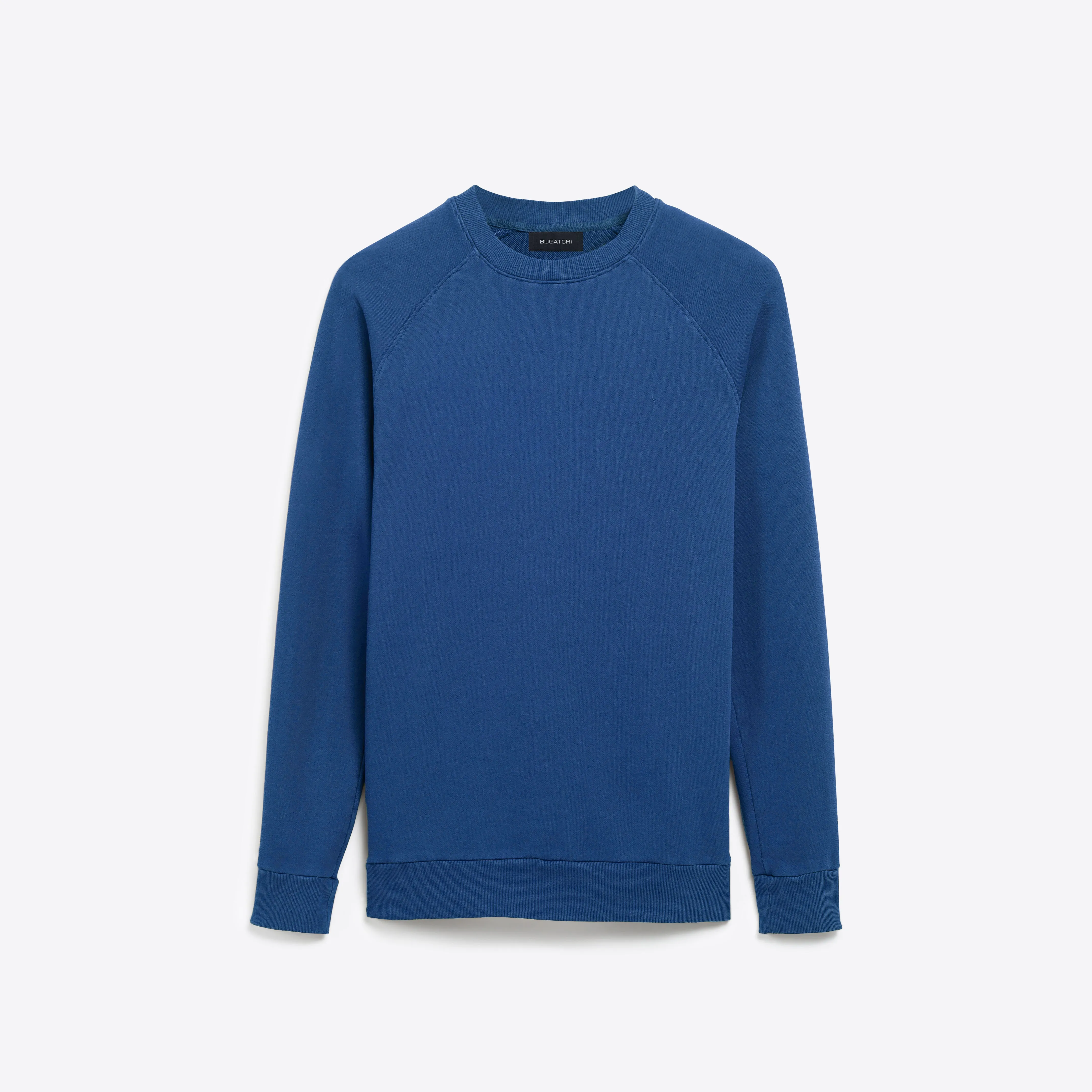 COMFORT Solid Long Sleeve Crew Neck Pullover sold by Bugatchi