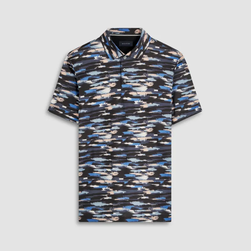 Hendrix Abstract Print Polo sold by Bugatchi