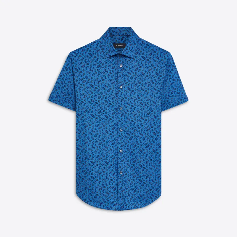 Miles Floral Print OoohCotton Short Sleeve Shirt sold by Bugatchi