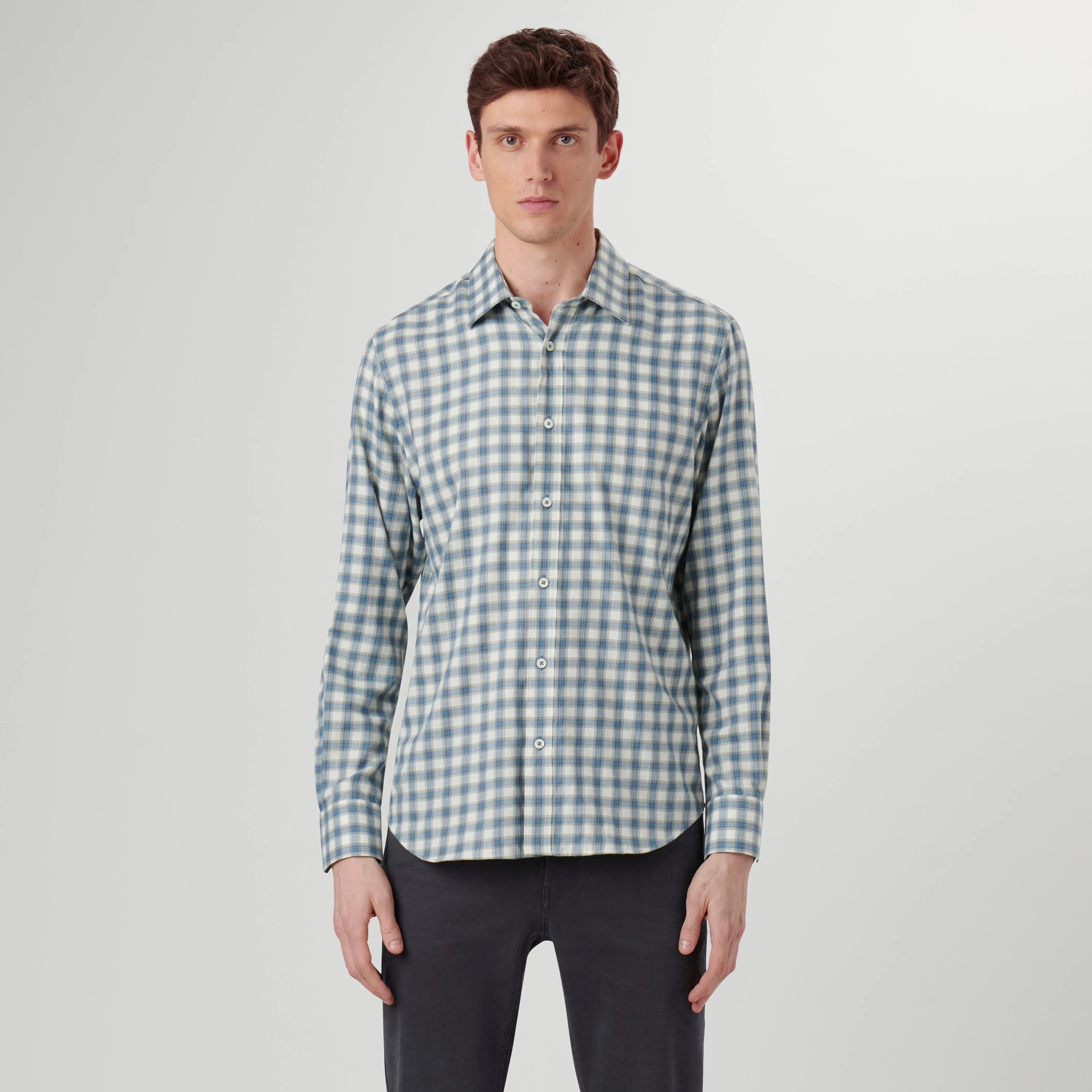 Julian Plaid Shirt sold by Bugatchi product image thumbnail 2