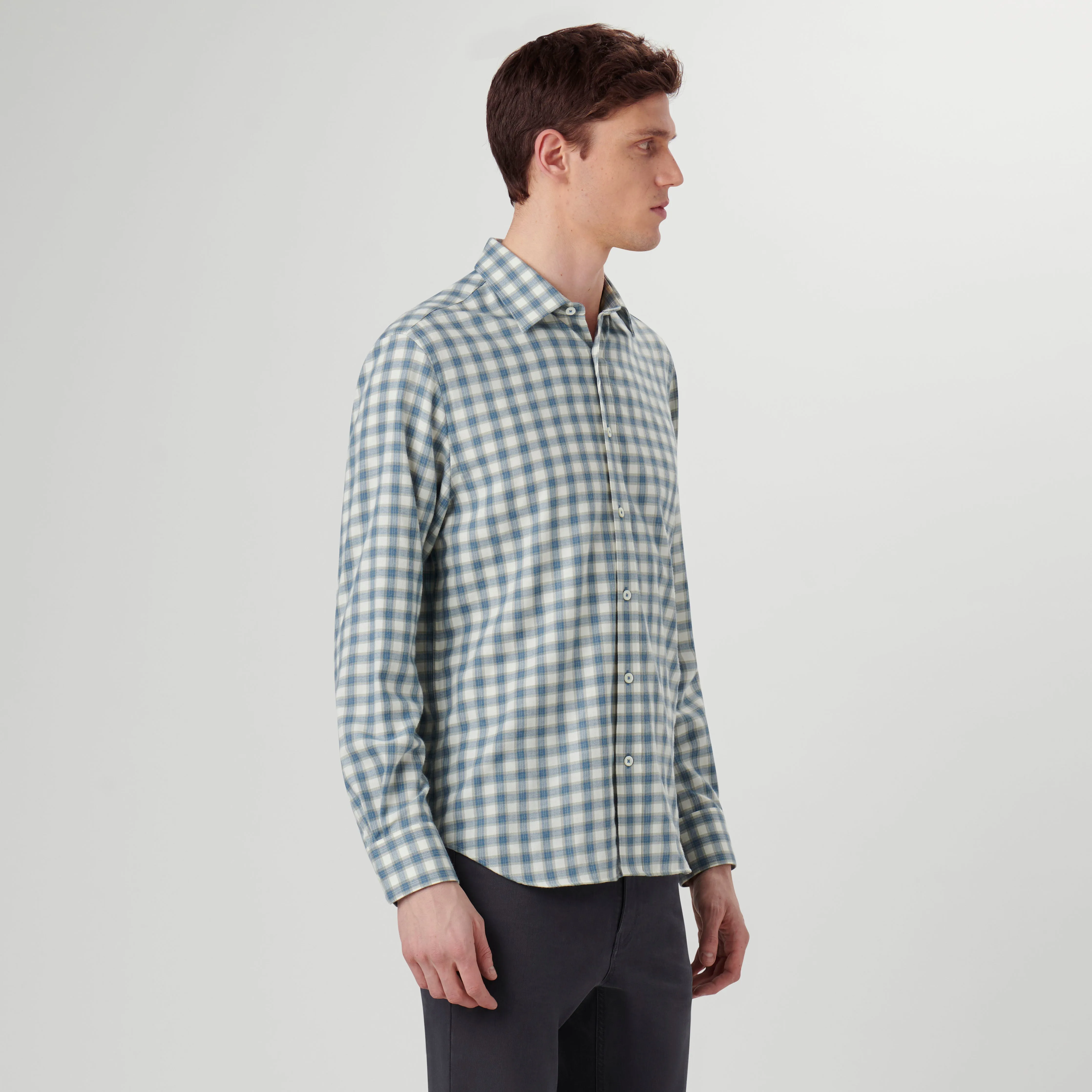 Julian Plaid Shirt sold by Bugatchi product image thumbnail 3