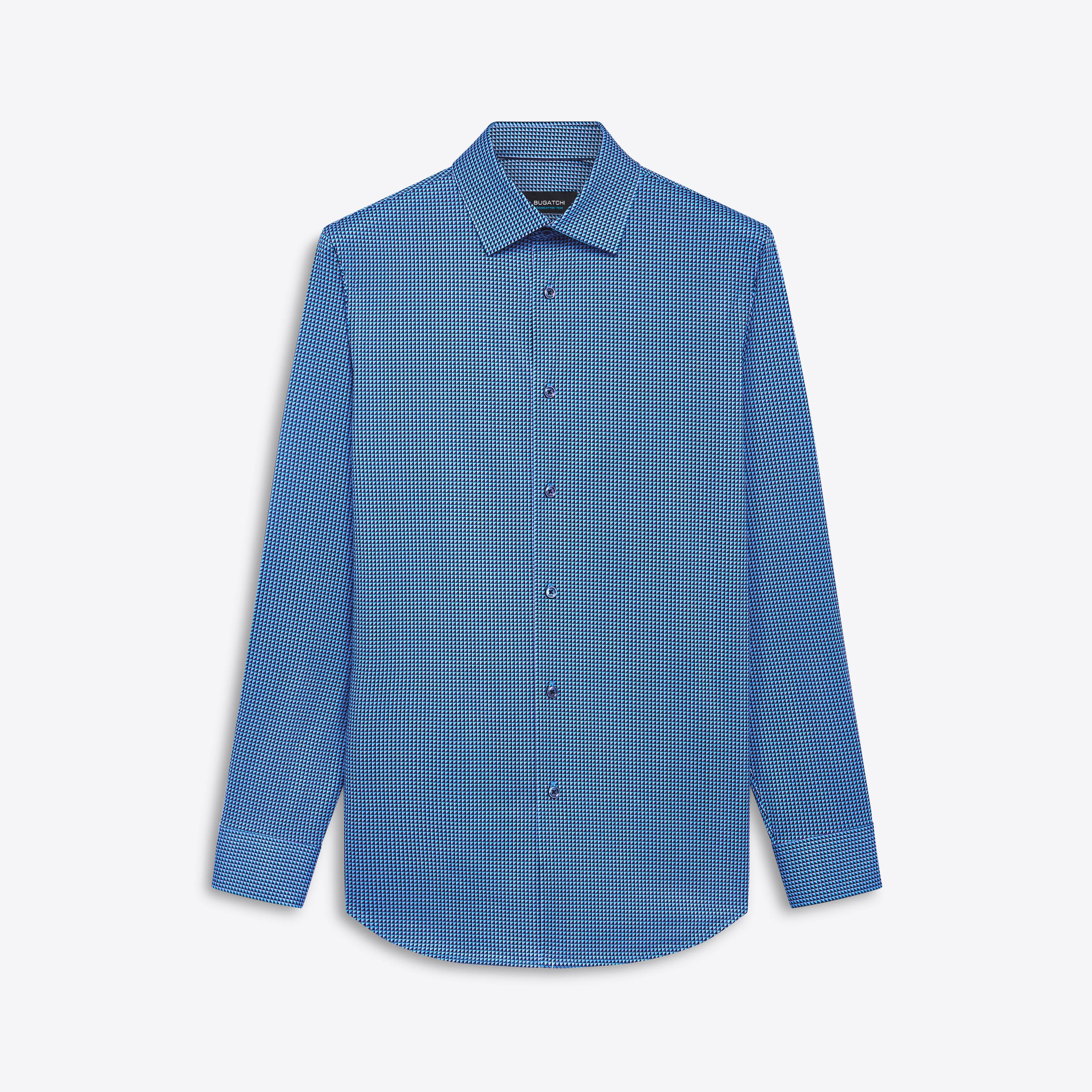 JAMES Geometric Print OoohCotton Shirt sold by Bugatchi