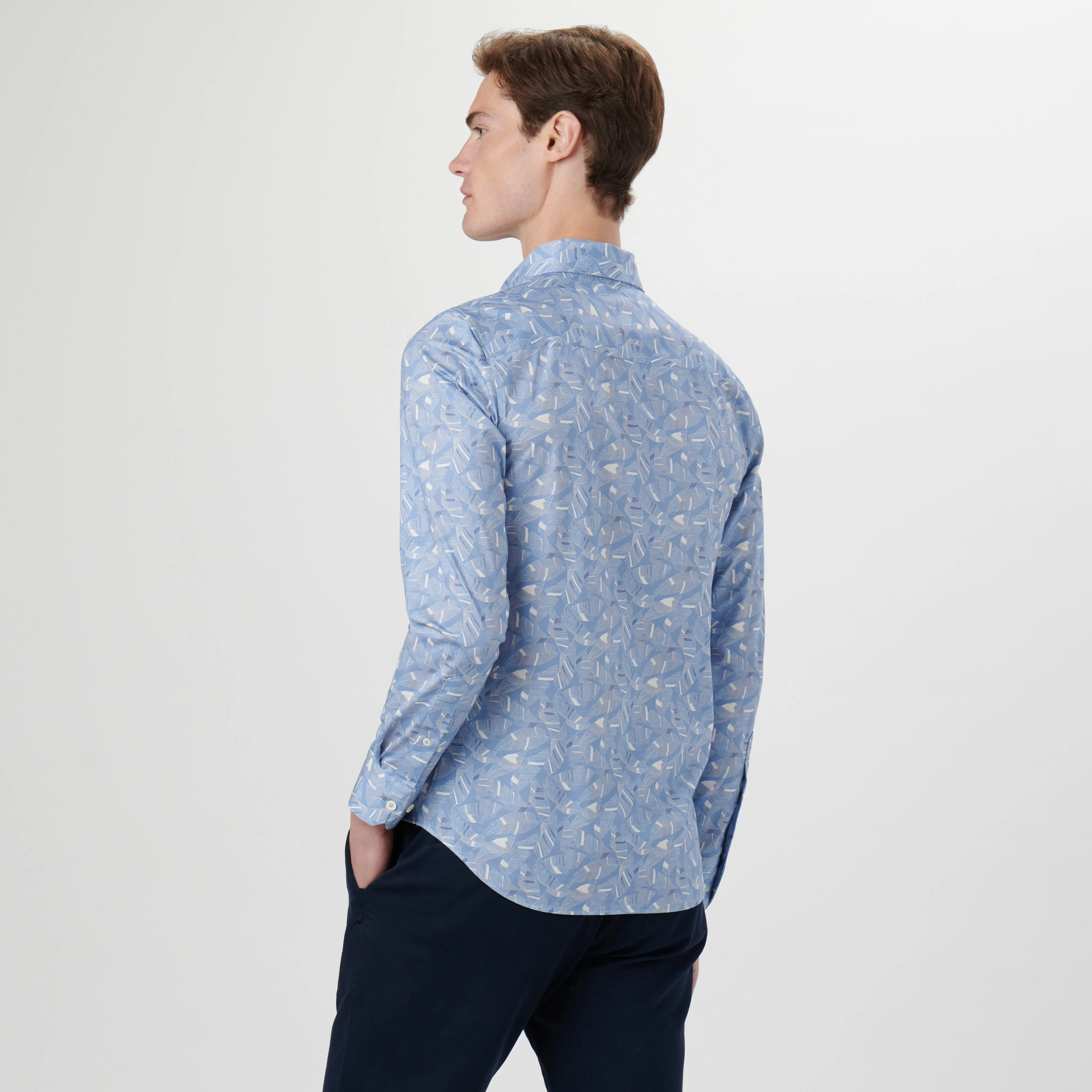 James Leaf Print OoohCotton Shirt sold by Bugatchi product image thumbnail 4