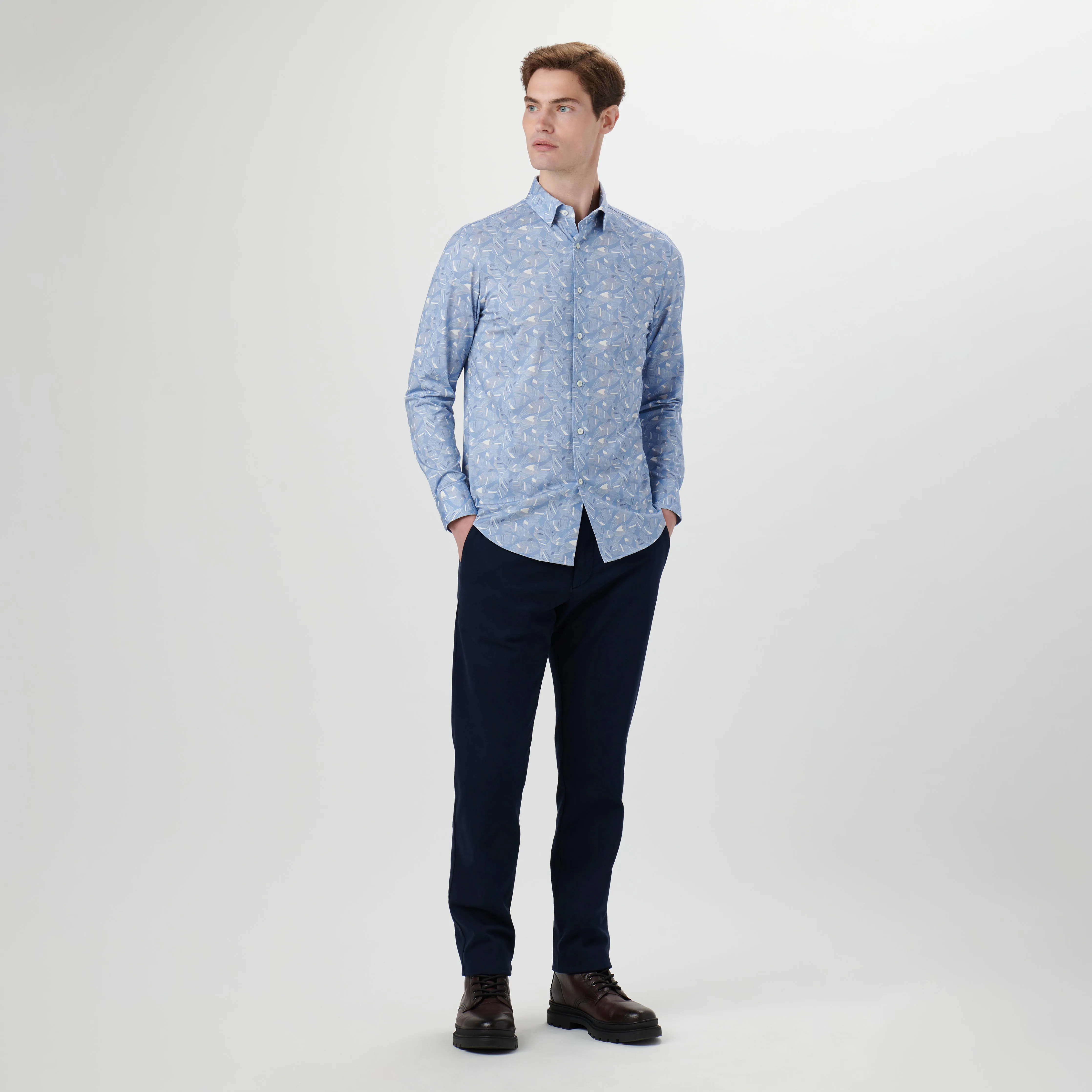 James Leaf Print OoohCotton Shirt sold by Bugatchi product image thumbnail 5