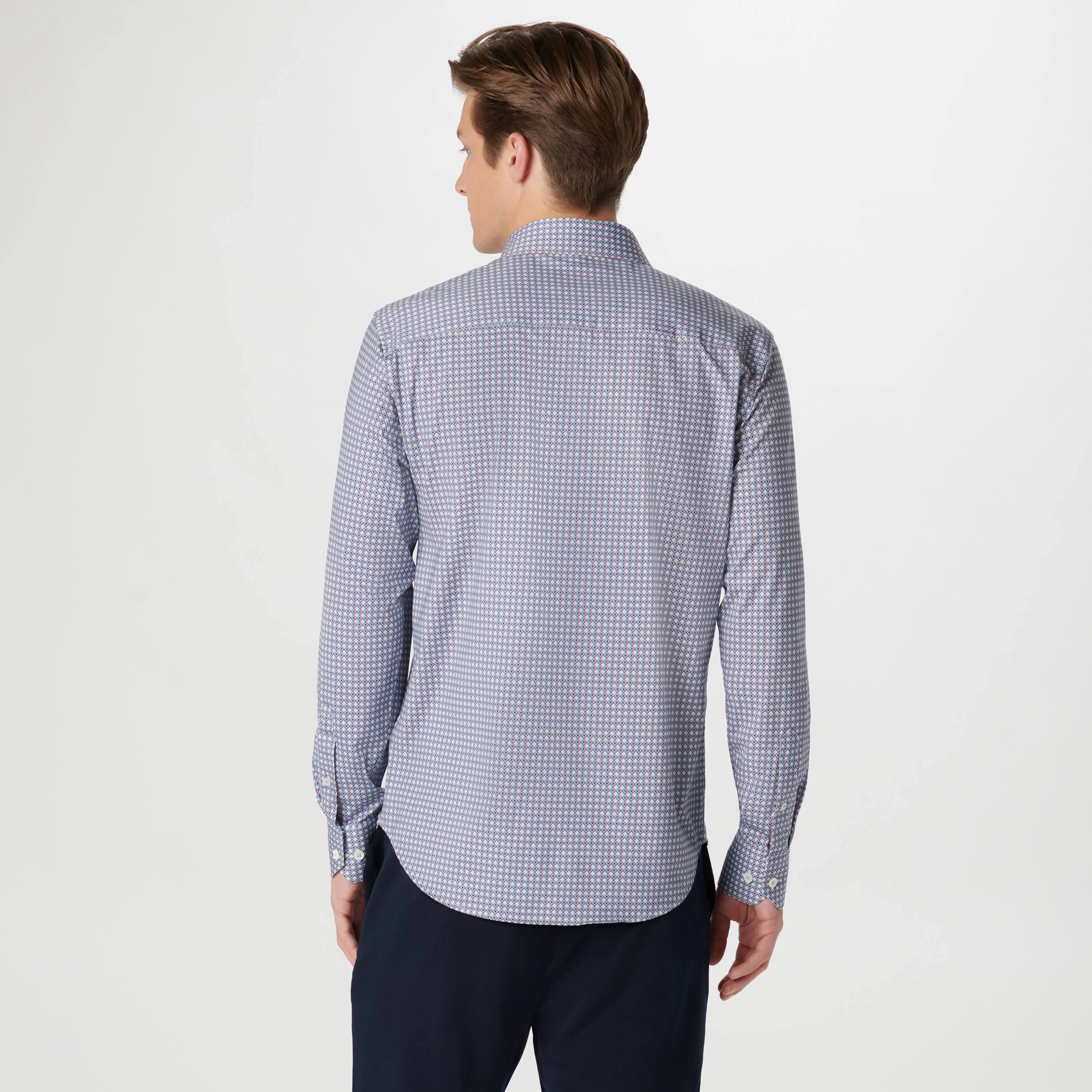 James Geometric OoohCotton Shirt sold by Bugatchi product image thumbnail 4