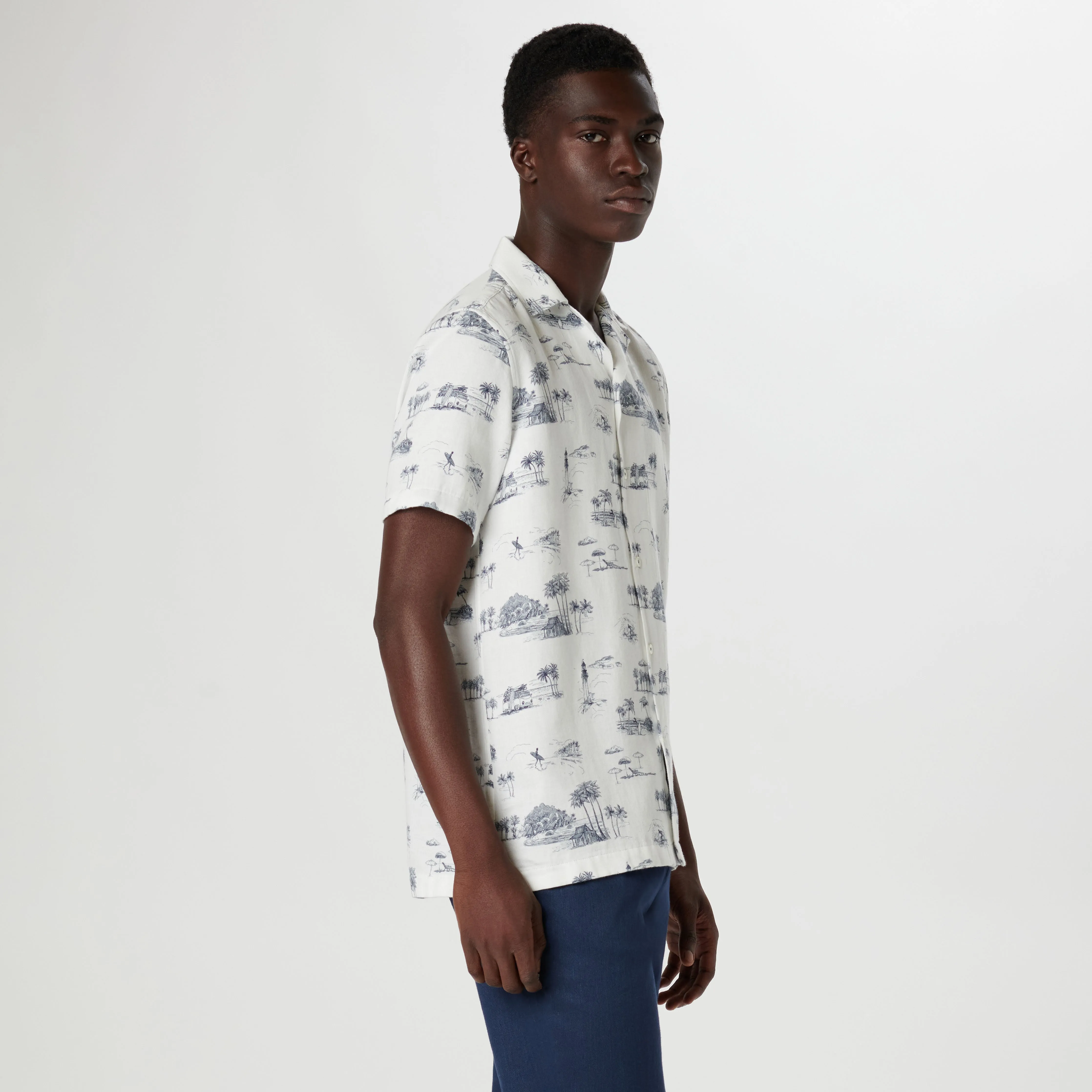 Jackson Retro Coastal Short Sleeve Shirt sold by Bugatchi product image thumbnail 3