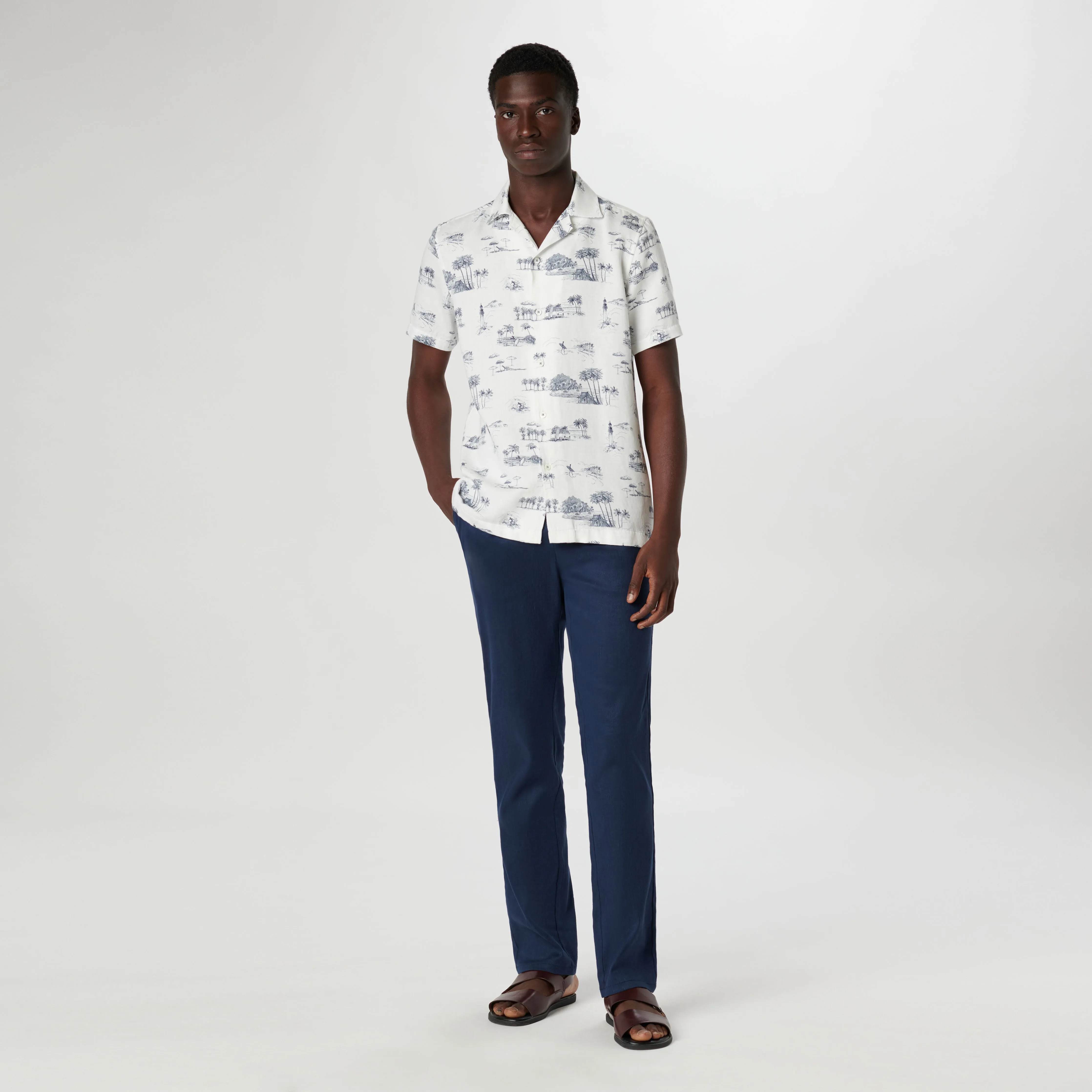 Jackson Retro Coastal Short Sleeve Shirt sold by Bugatchi product image thumbnail 5