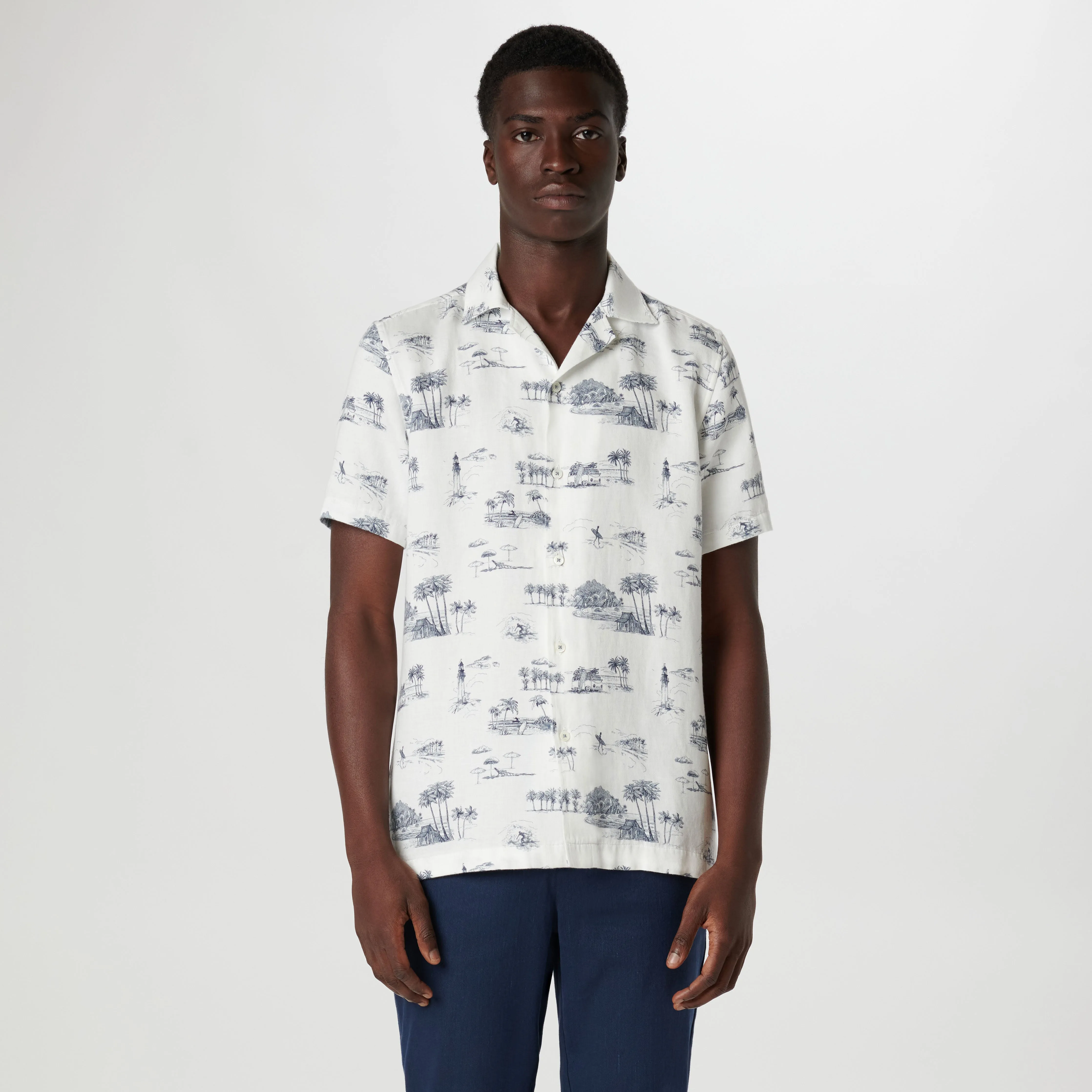 Jackson Retro Coastal Short Sleeve Shirt sold by Bugatchi product image thumbnail 2