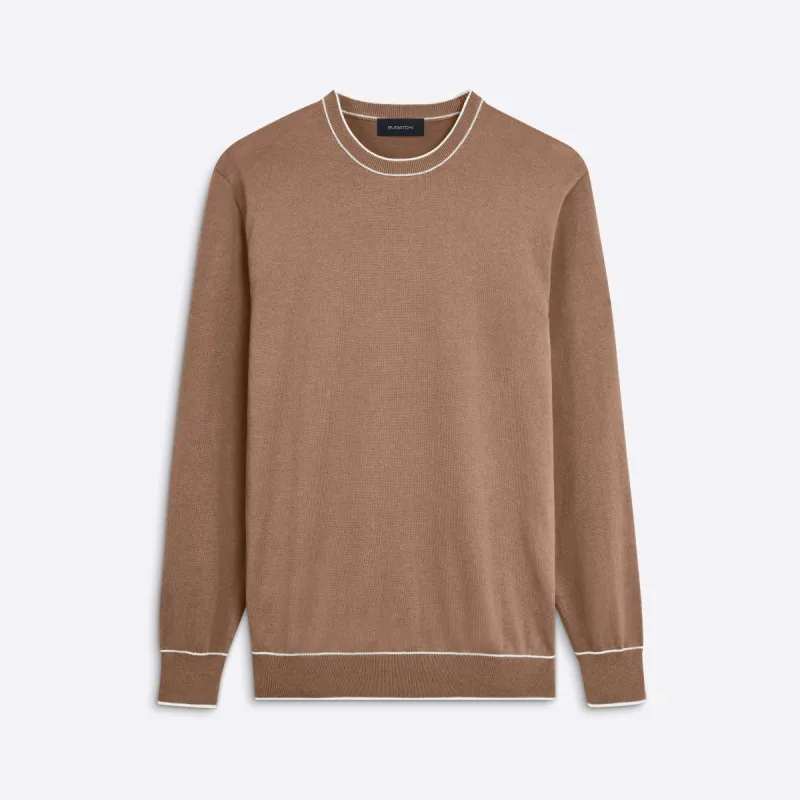 Solid Crew Neck Sweater sold by Bugatchi