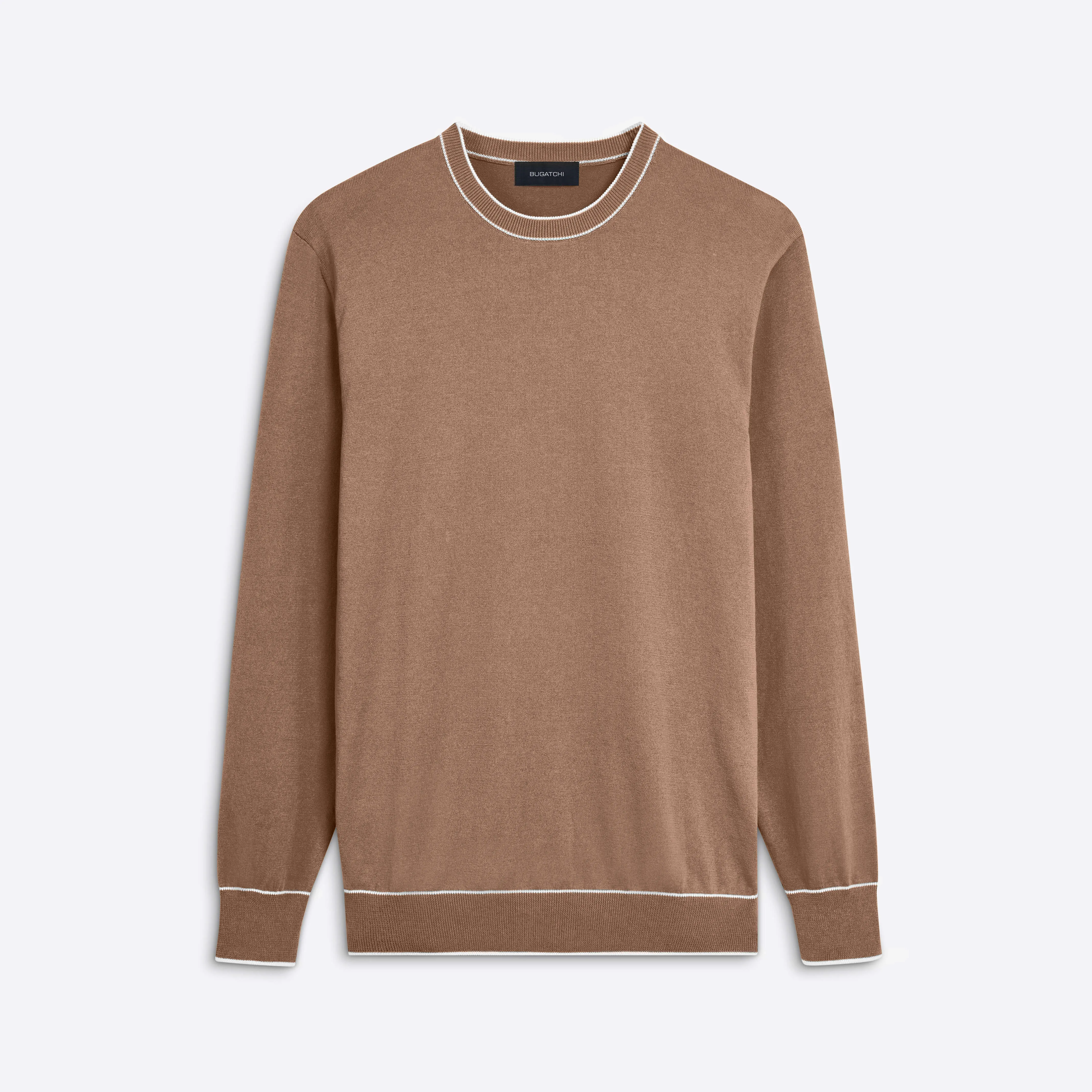 Solid Crew Neck Sweater sold by Bugatchi
