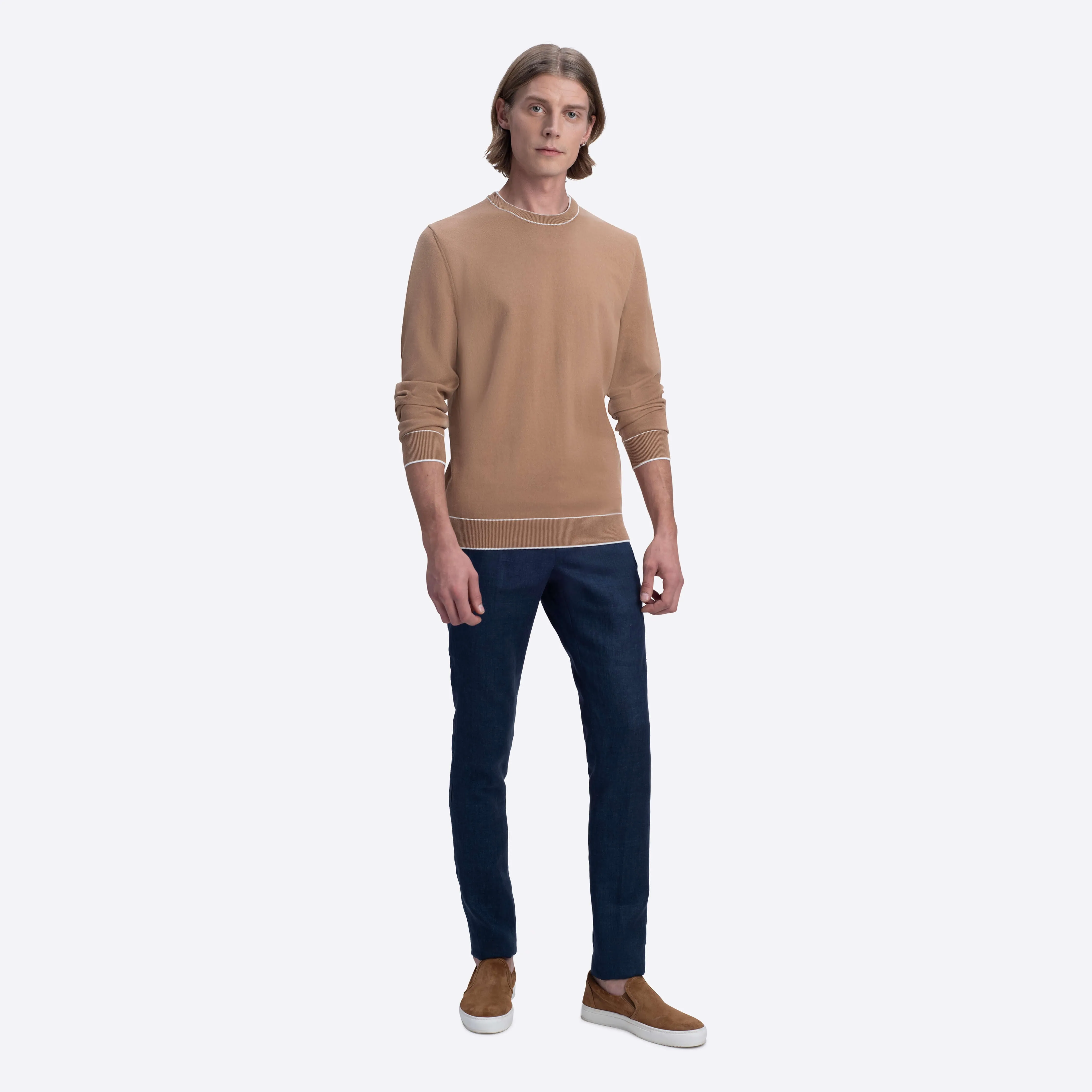 Solid Crew Neck Sweater sold by Bugatchi product image thumbnail 5