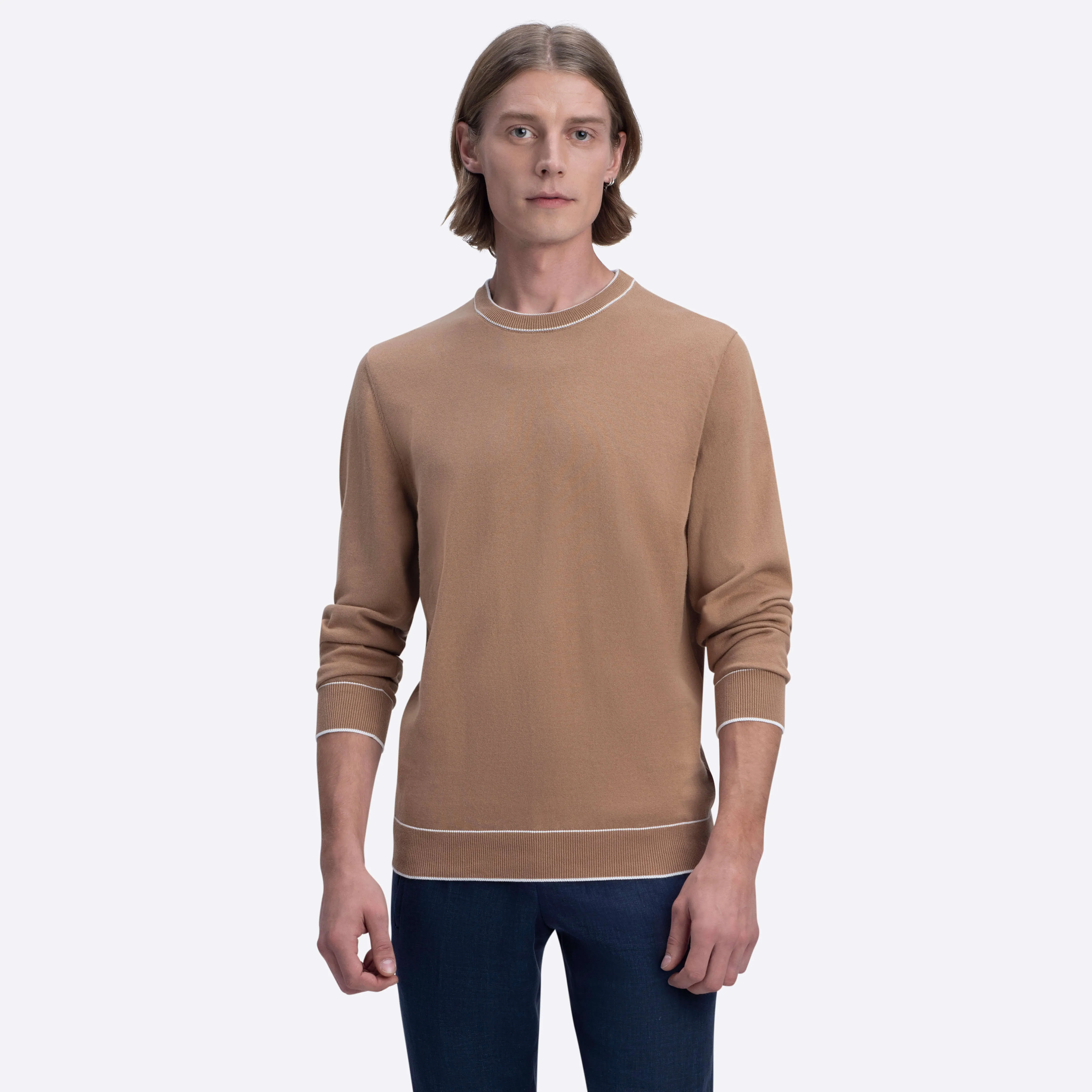 Solid Crew Neck Sweater sold by Bugatchi product image thumbnail 2