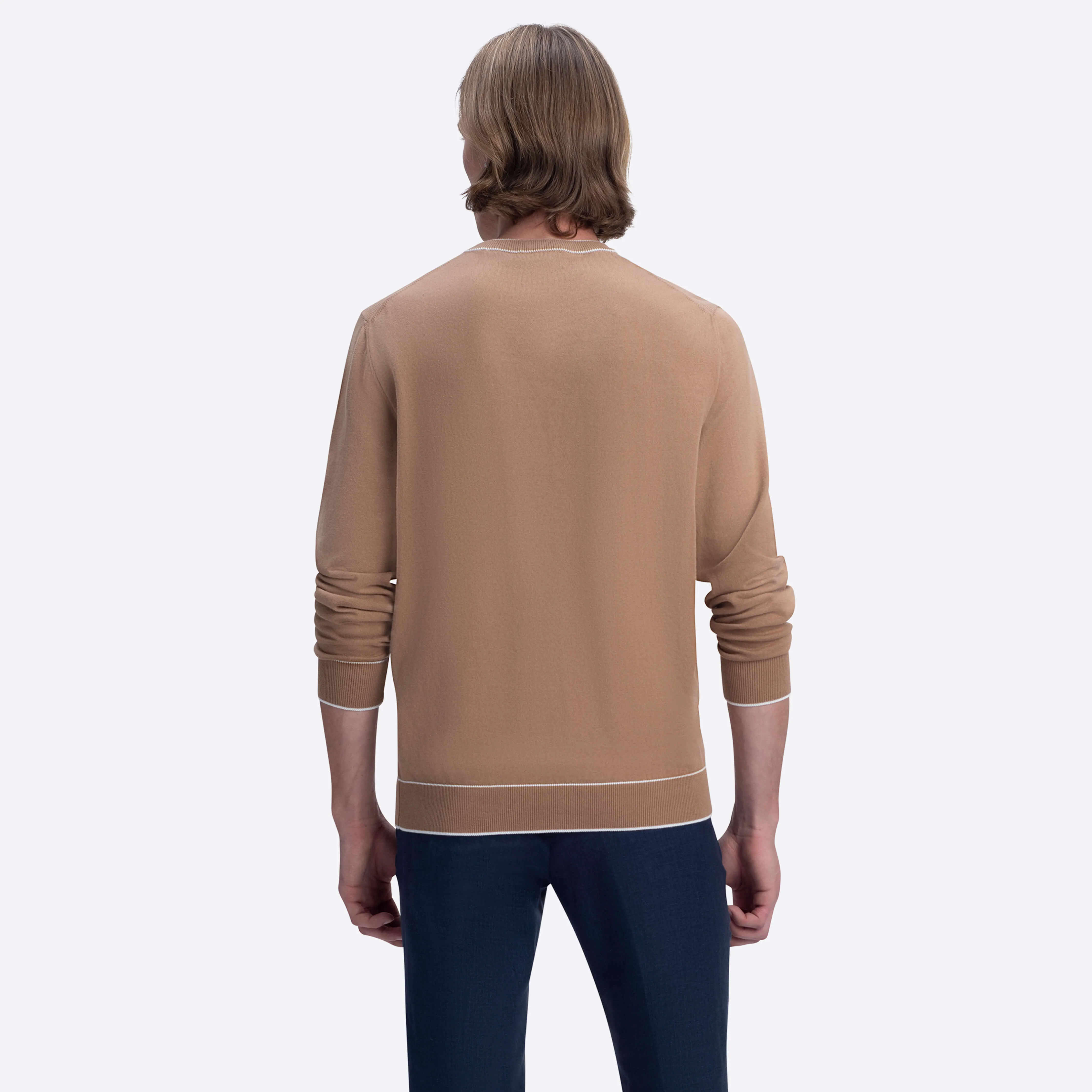Solid Crew Neck Sweater sold by Bugatchi product image thumbnail 4