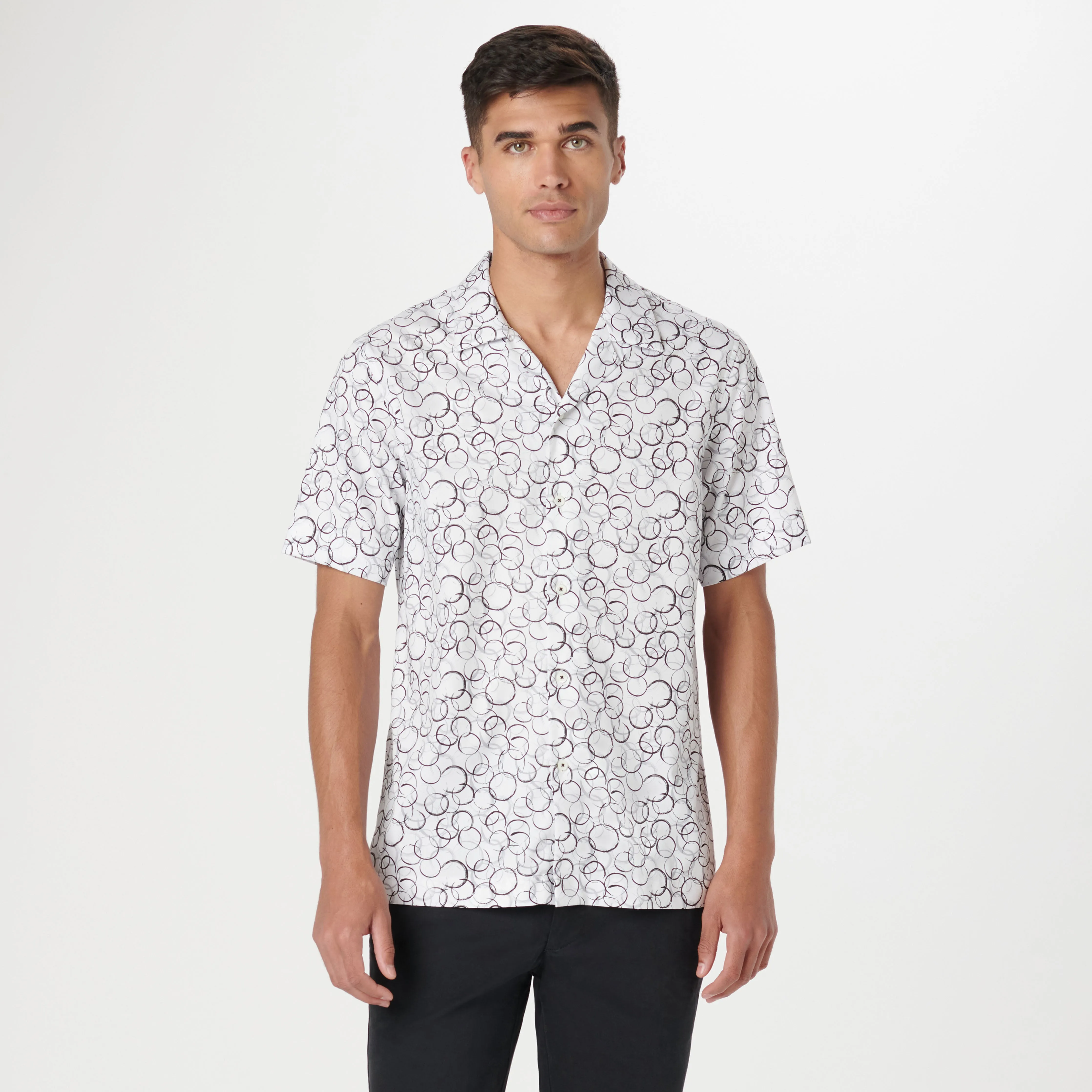 Orson Linked Circles Short Sleeve Shirt sold by Bugatchi product image thumbnail 2
