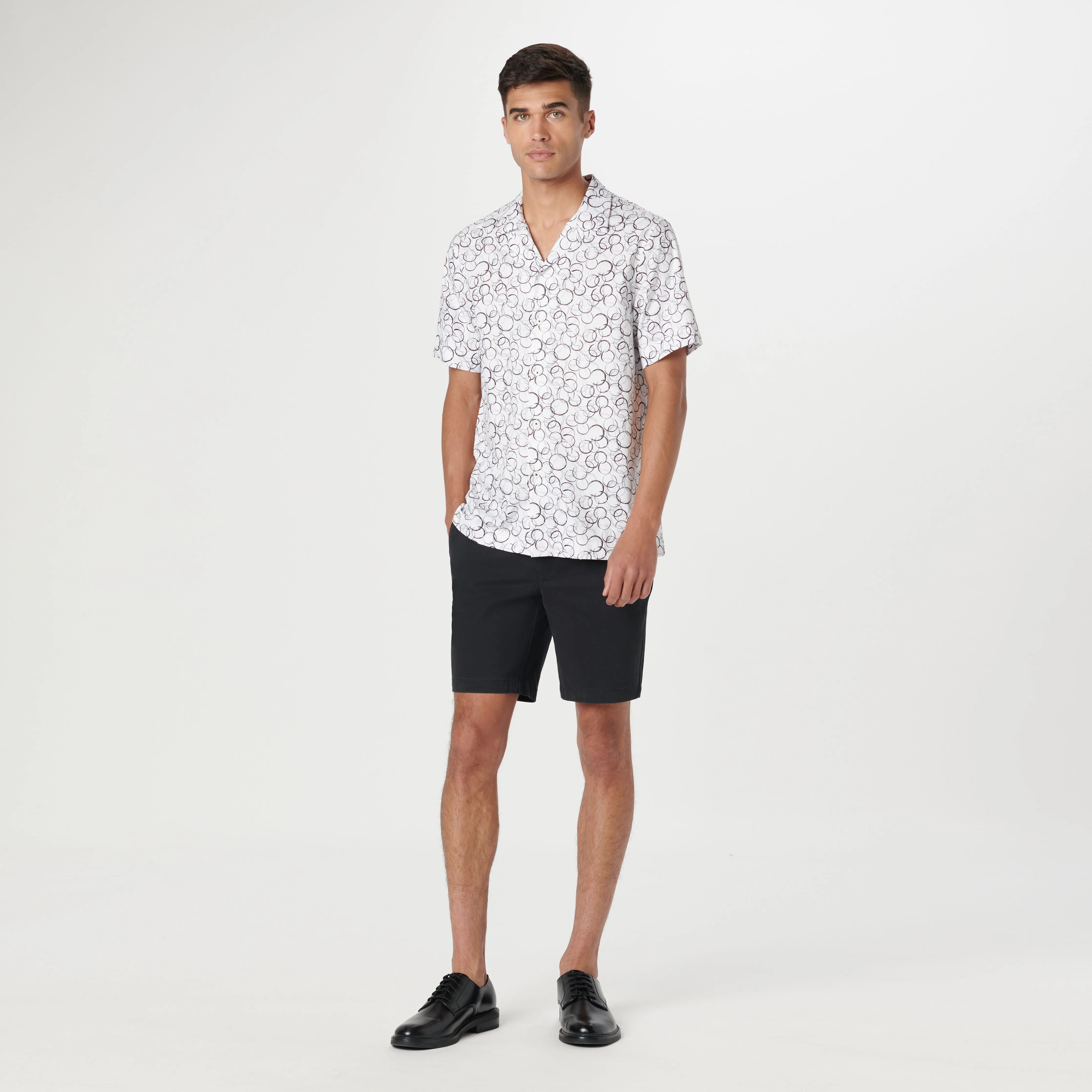 Orson Linked Circles Short Sleeve Shirt sold by Bugatchi product image thumbnail 5