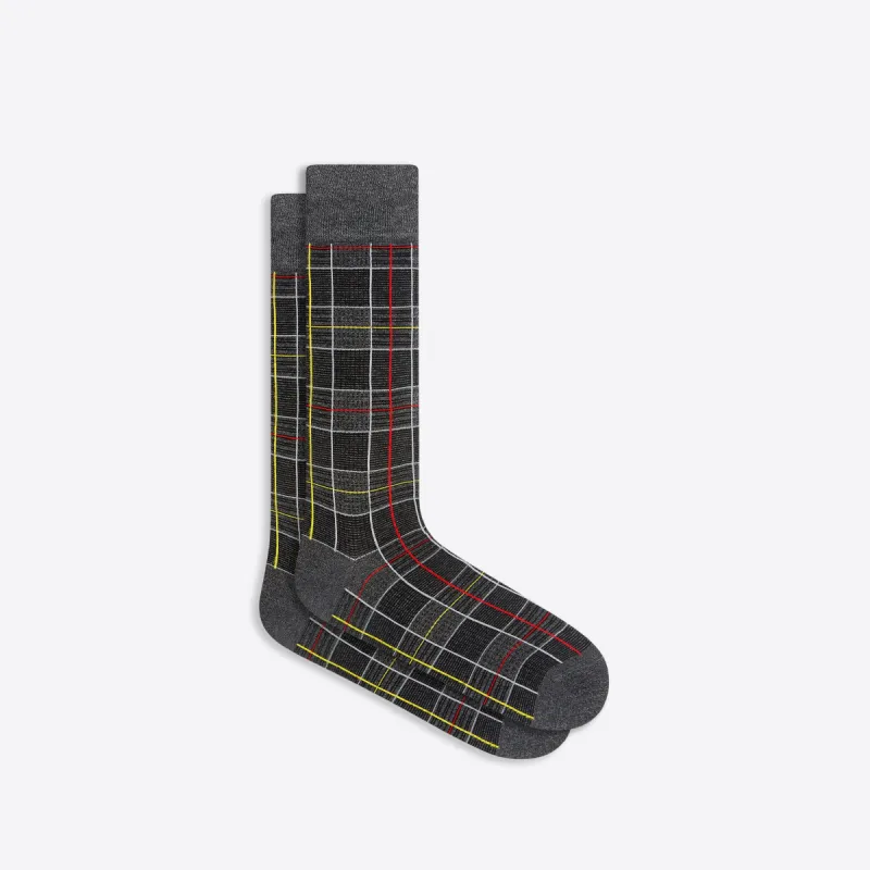 Plaid Check Mid-Calf Socks sold by Bugatchi
