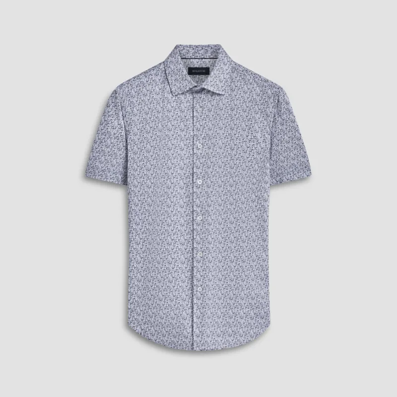 Miles Cocktail OoohCotton Short Sleeve Shirt sold by Bugatchi