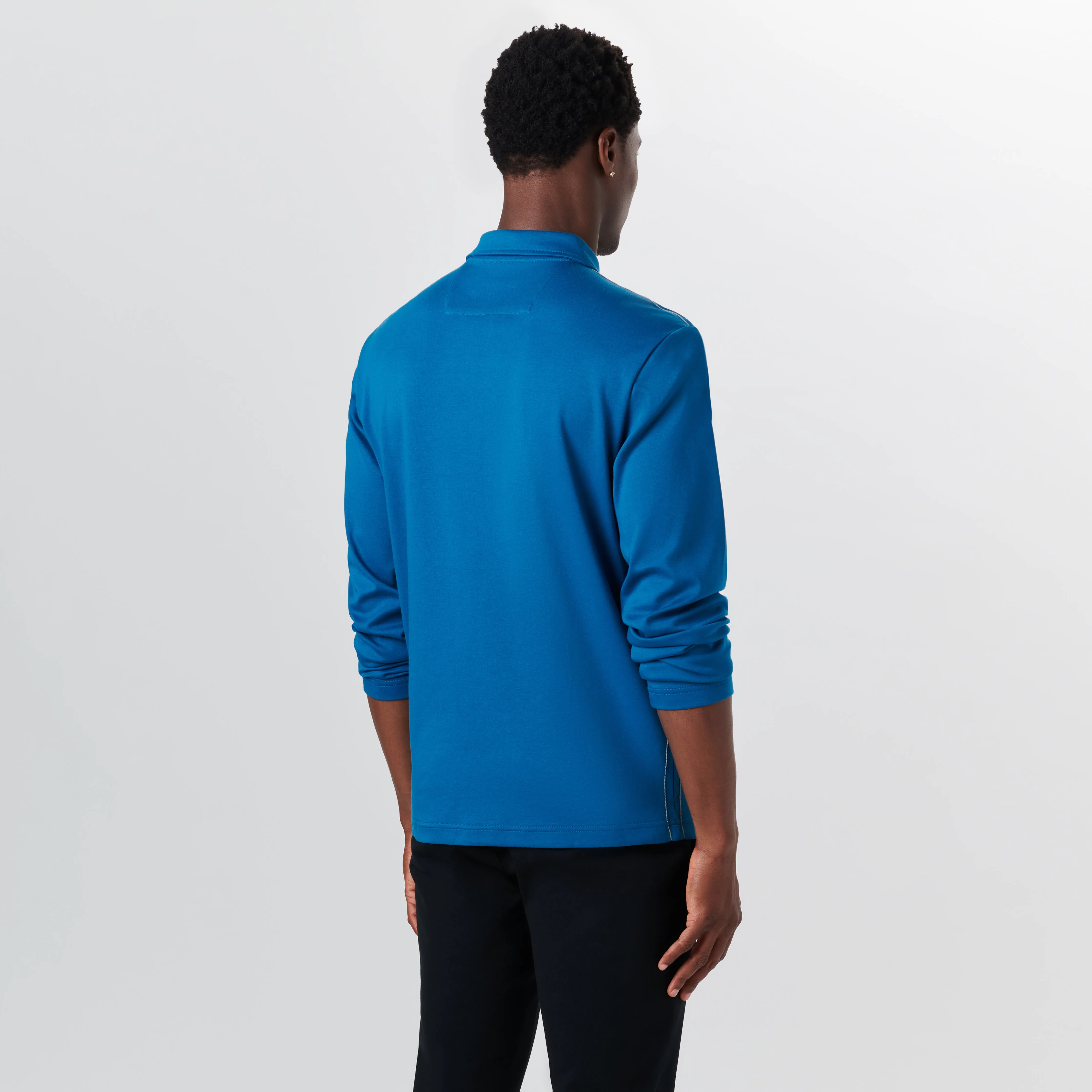 Long Sleeve Quarter Zip Polo sold by Bugatchi product image thumbnail 4