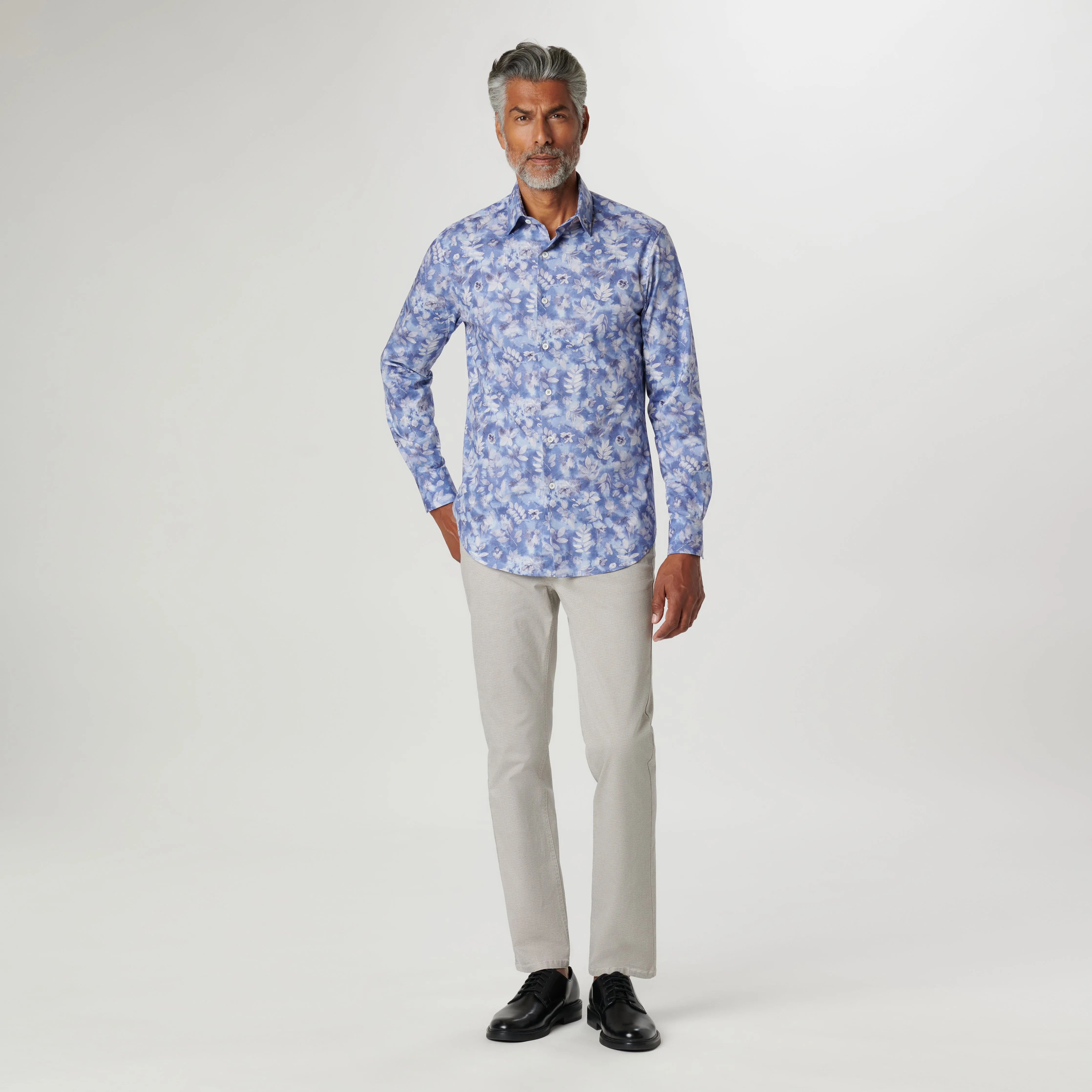 Julian Leaf Print Shirt sold by Bugatchi product image thumbnail 5