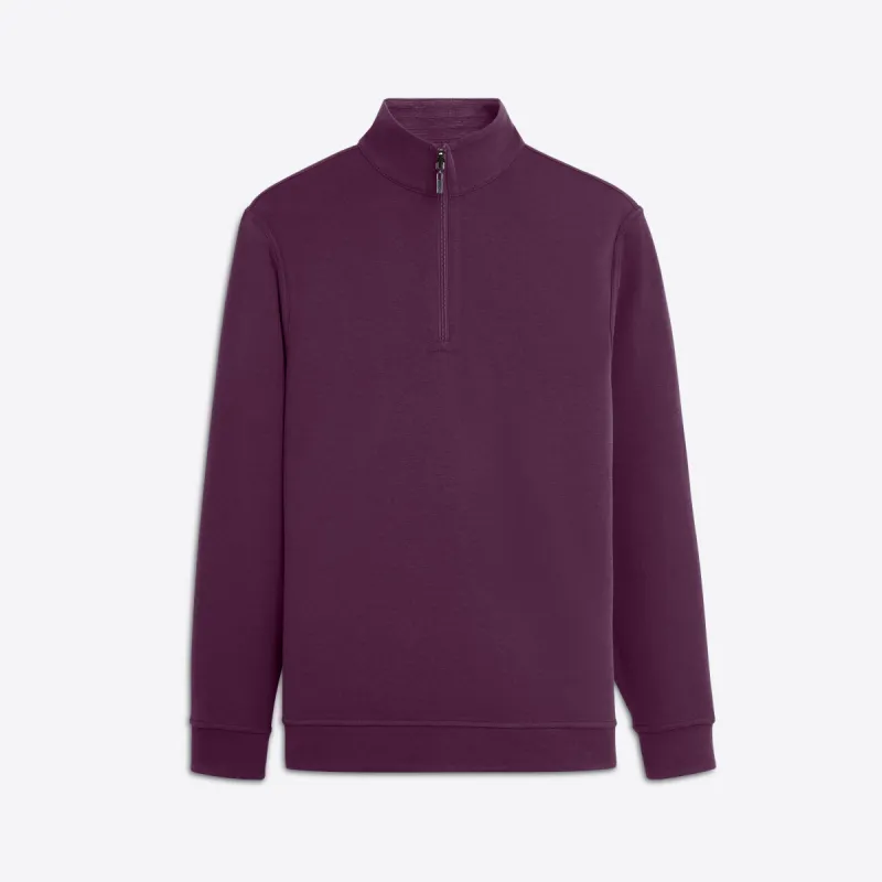 Reversible Long Sleeve Quarter Zip Pullover sold by Bugatchi