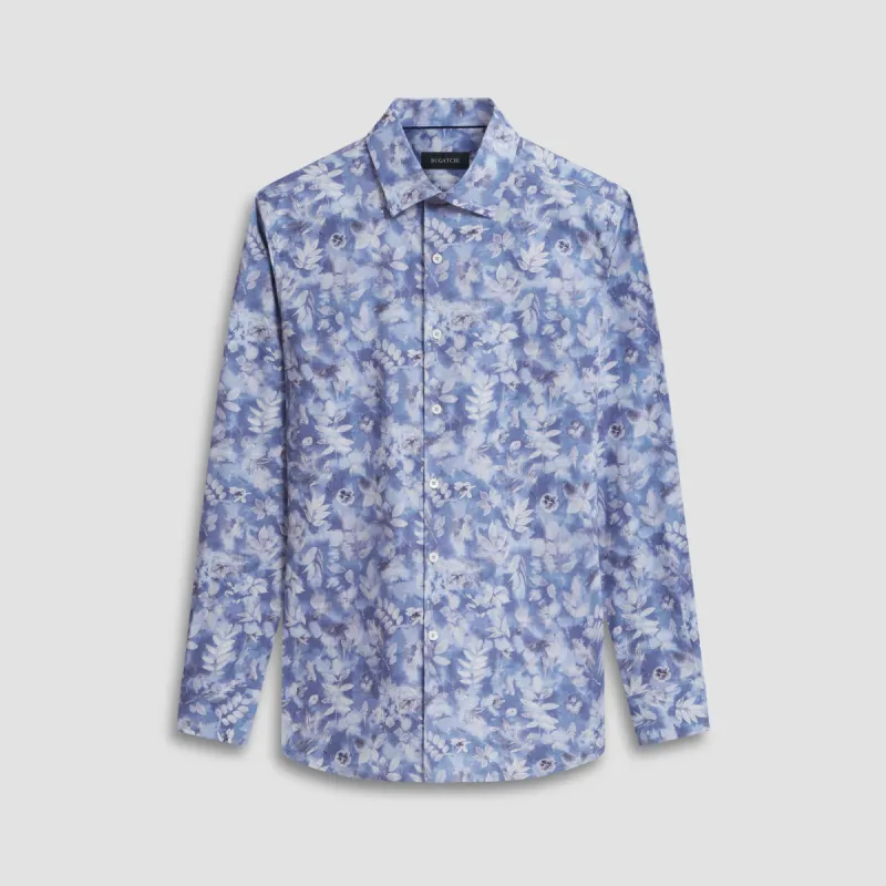 Julian Leaf Print Shirt sold by Bugatchi