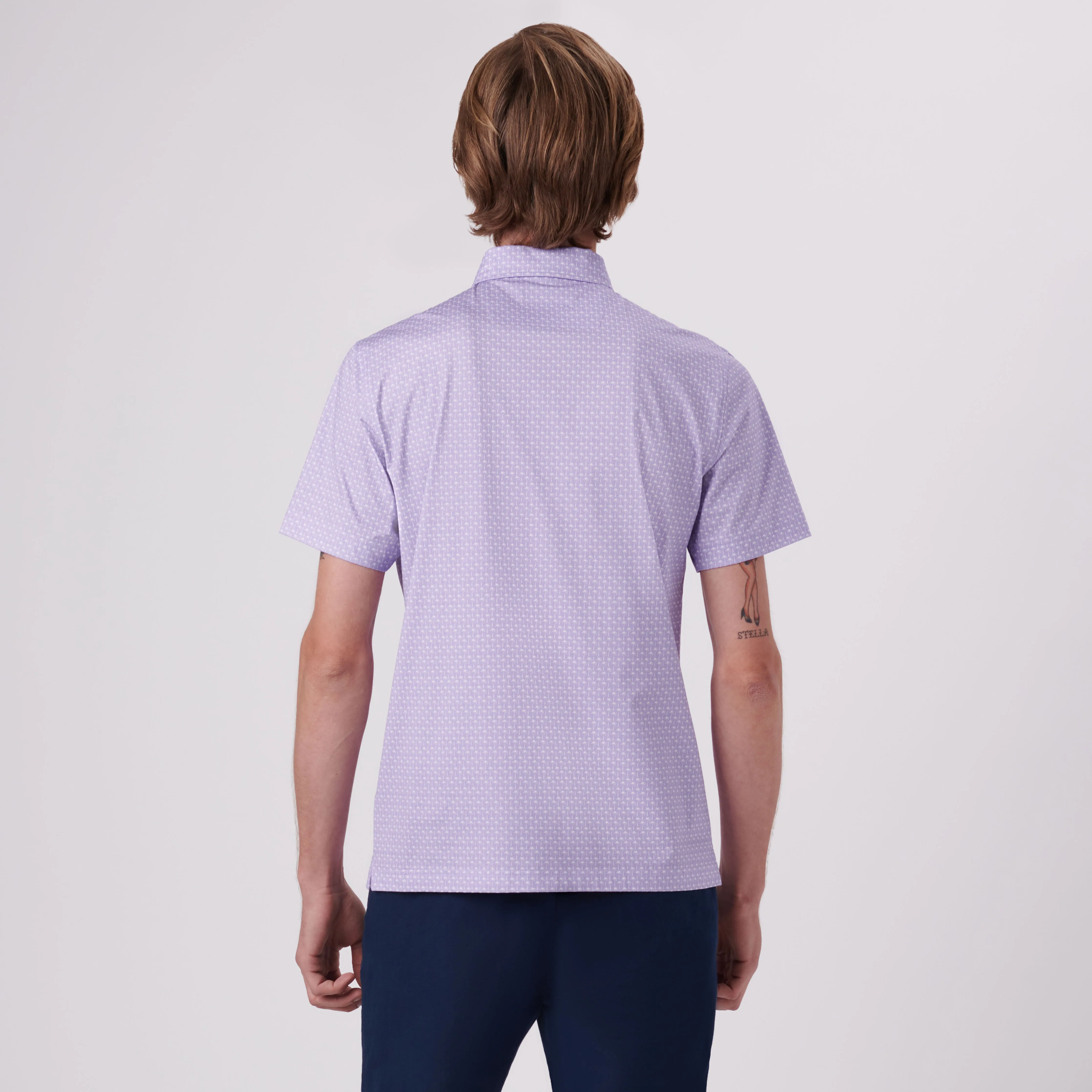 Victor Palm Trees Print OoohCotton Polo sold by Bugatchi product image thumbnail 4