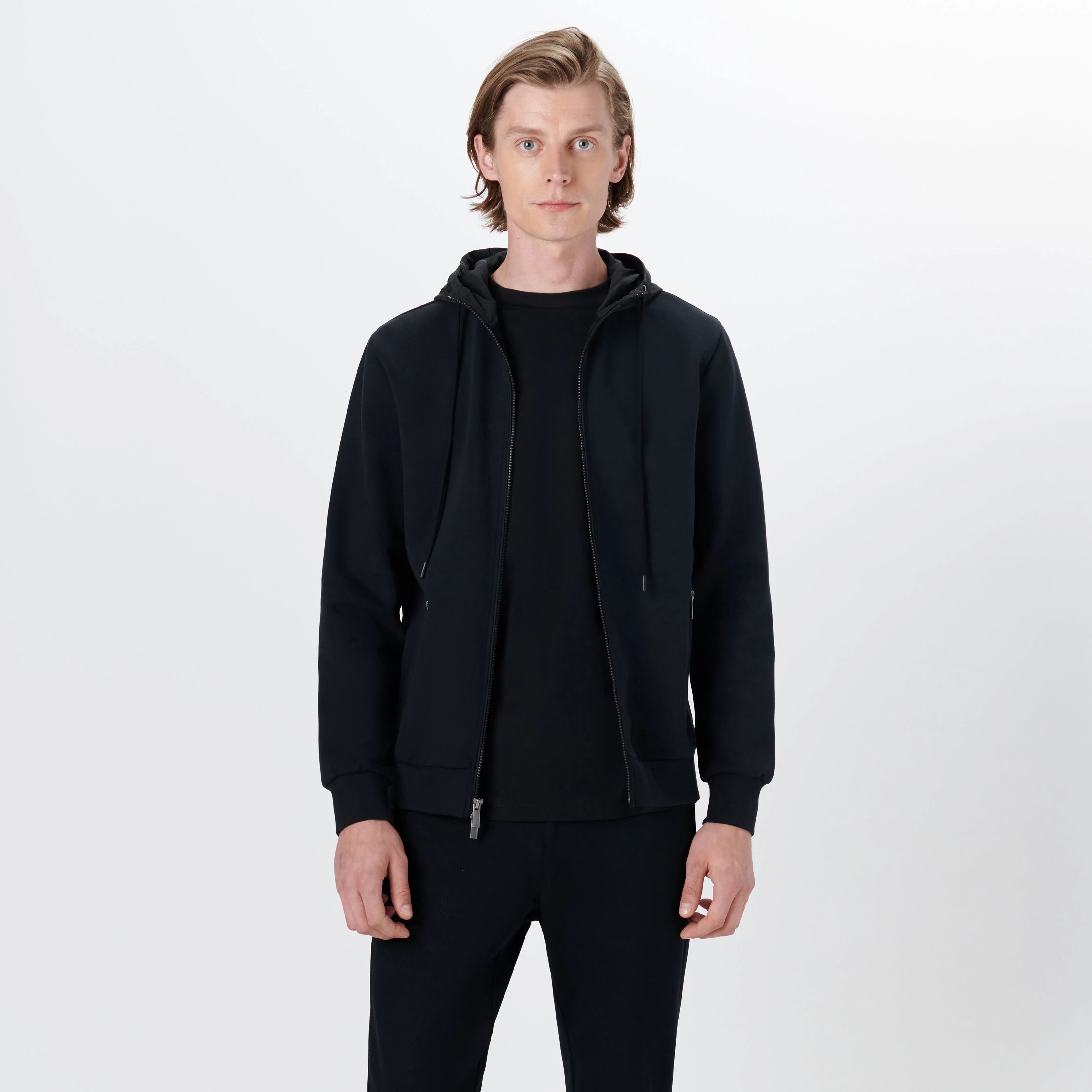 Full Zip Jacket With Hood sold by Bugatchi product image thumbnail 2