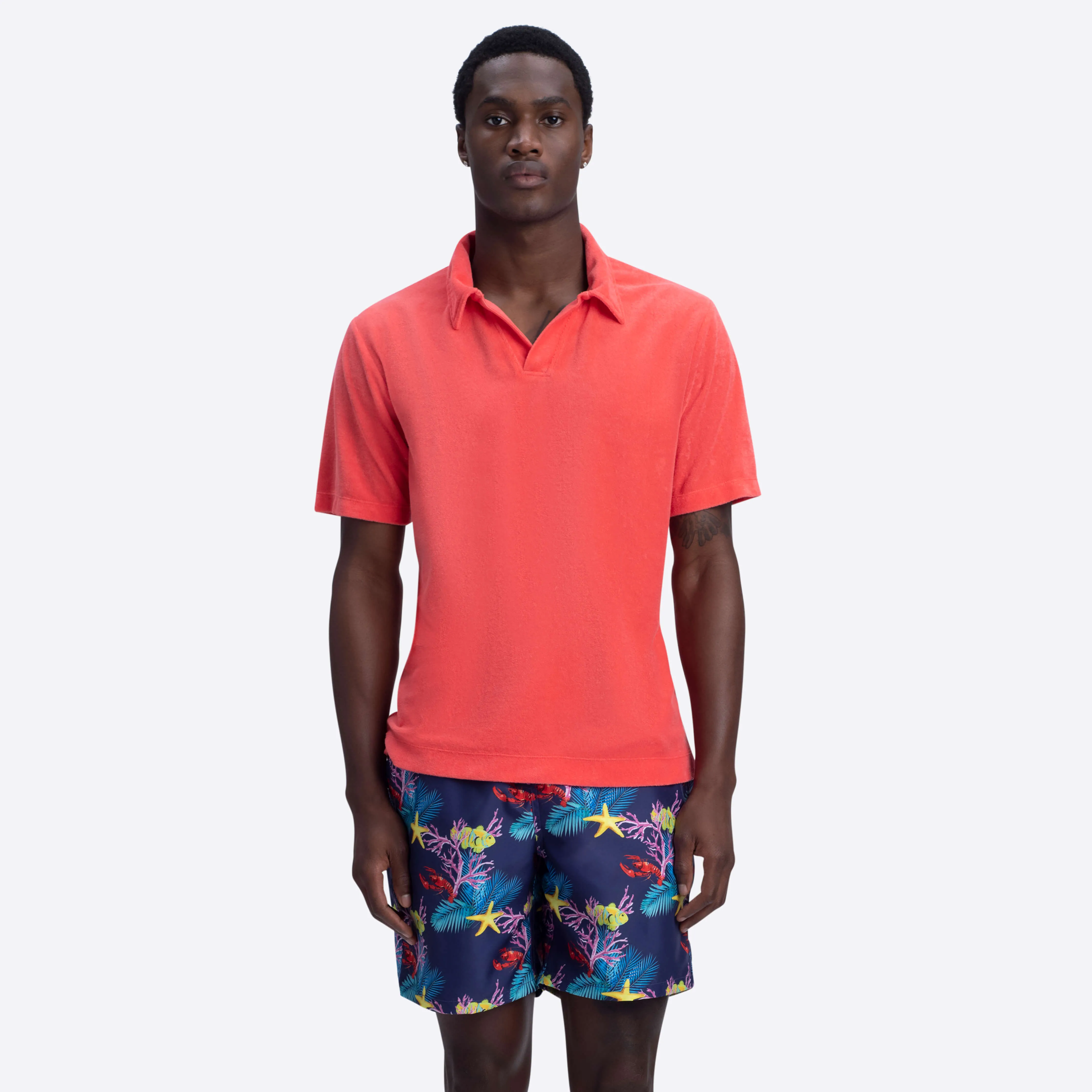 COSMO Marine Life Print Swim Trunks sold by Bugatchi product image thumbnail 2