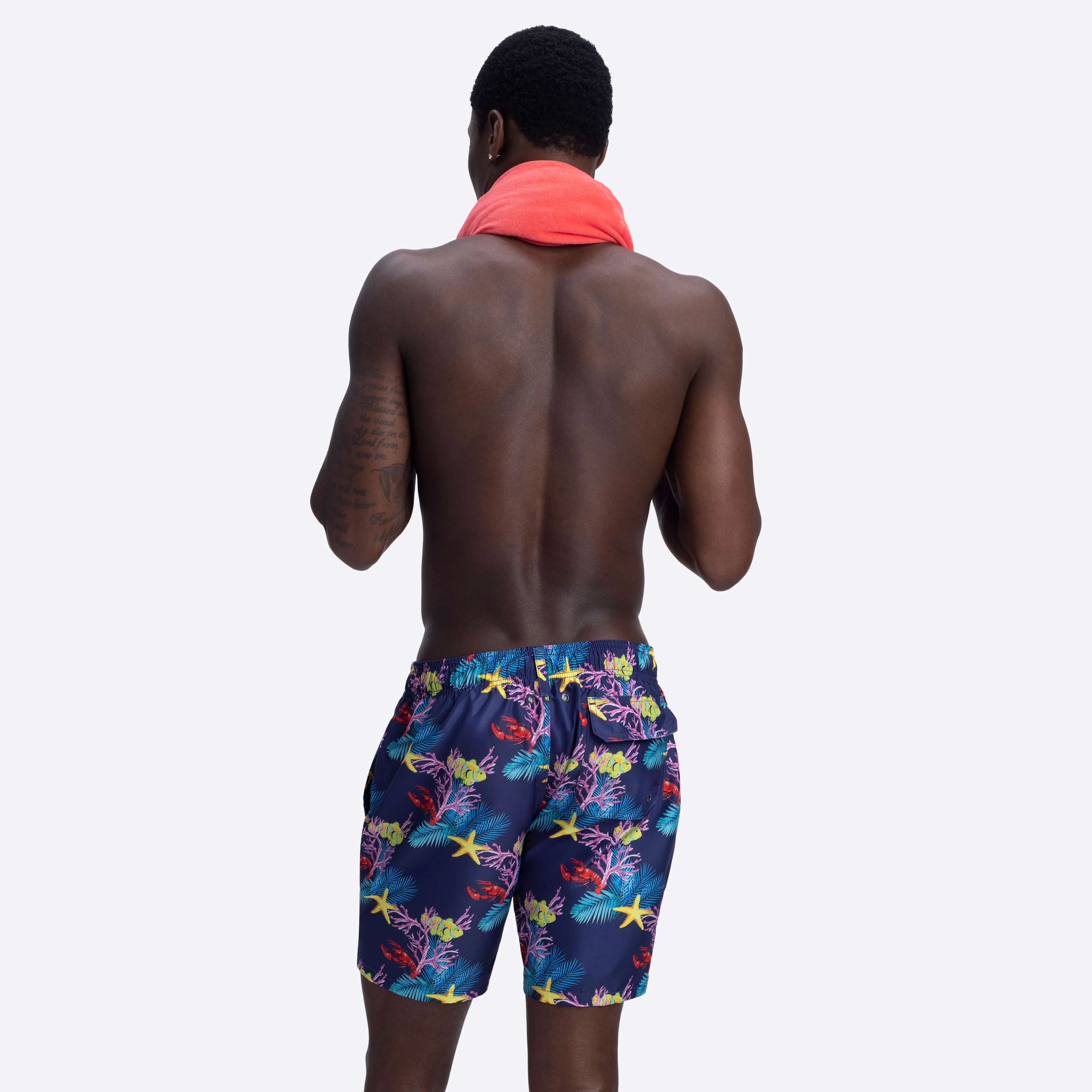 COSMO Marine Life Print Swim Trunks sold by Bugatchi product image thumbnail 4
