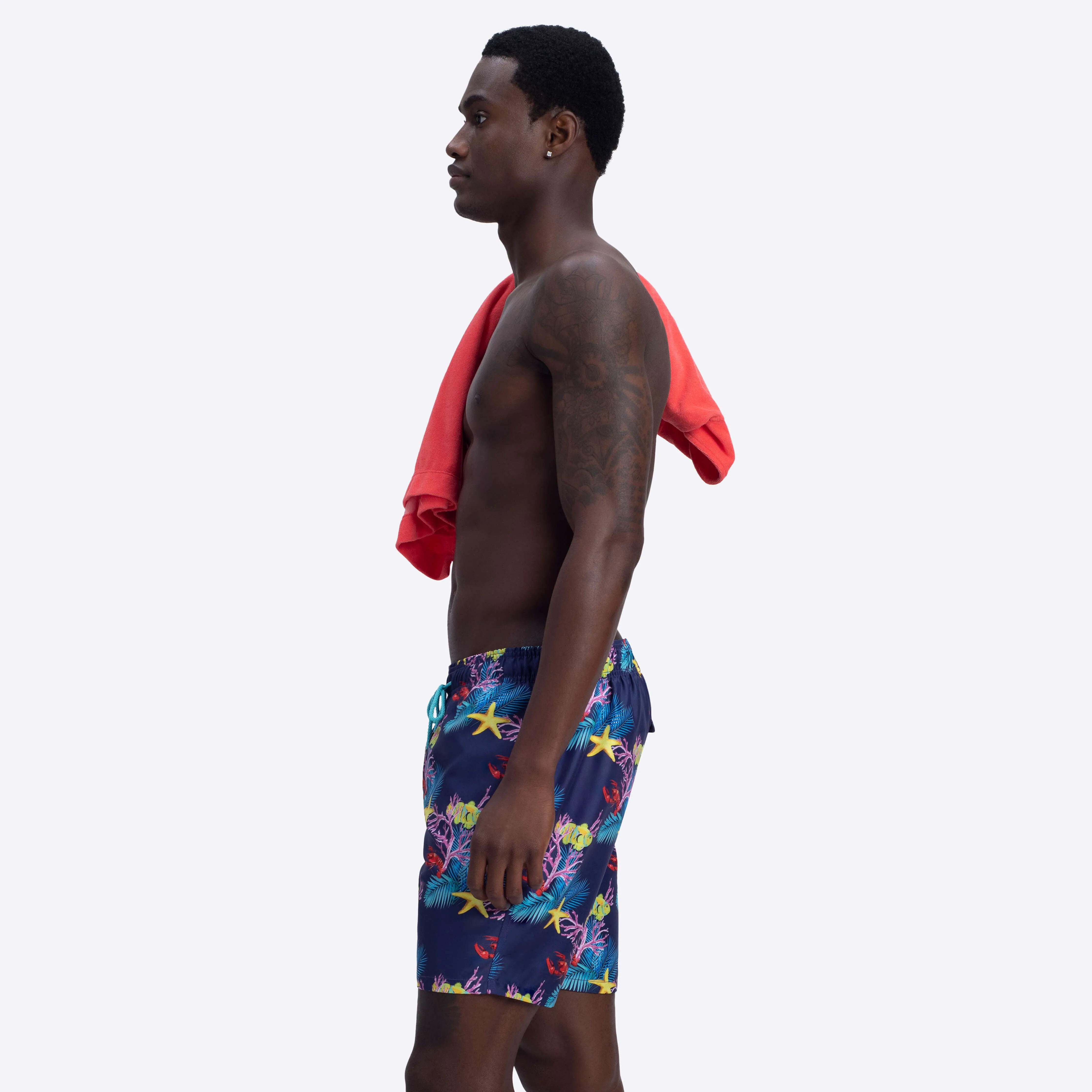 COSMO Marine Life Print Swim Trunks sold by Bugatchi product image thumbnail 3