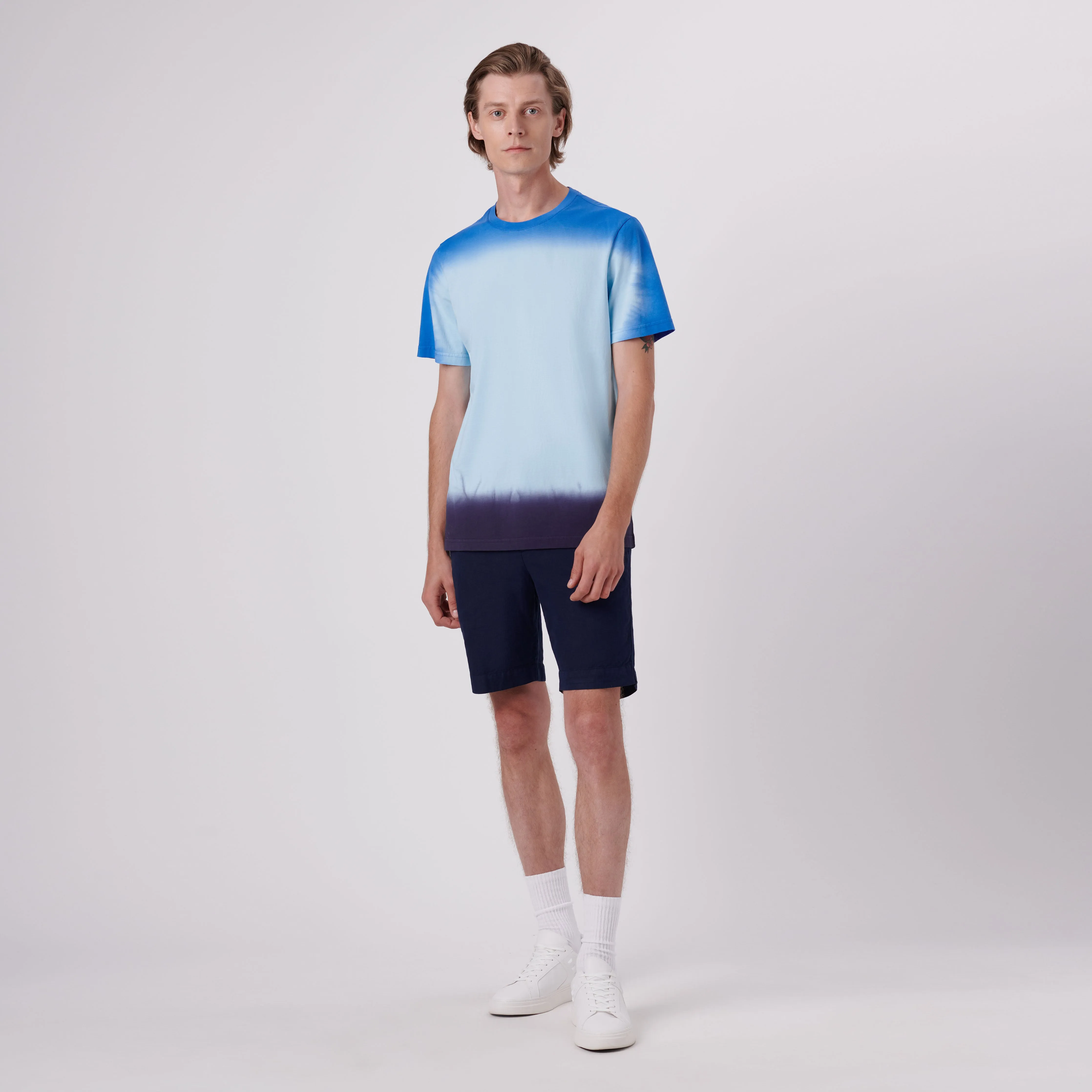 Gradient Print Crew Neck T-Shirt sold by Bugatchi product image thumbnail 5