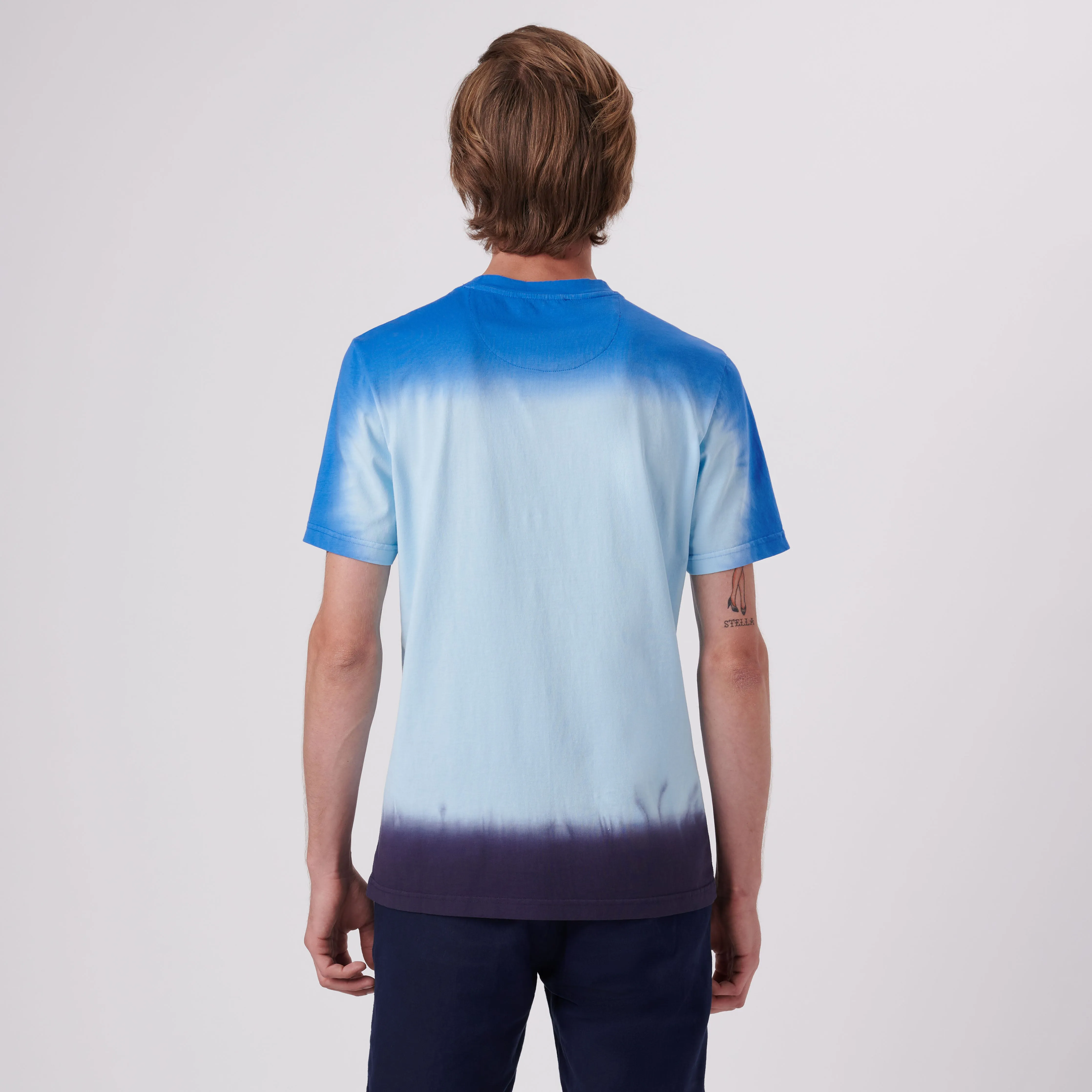 Gradient Print Crew Neck T-Shirt sold by Bugatchi product image thumbnail 4