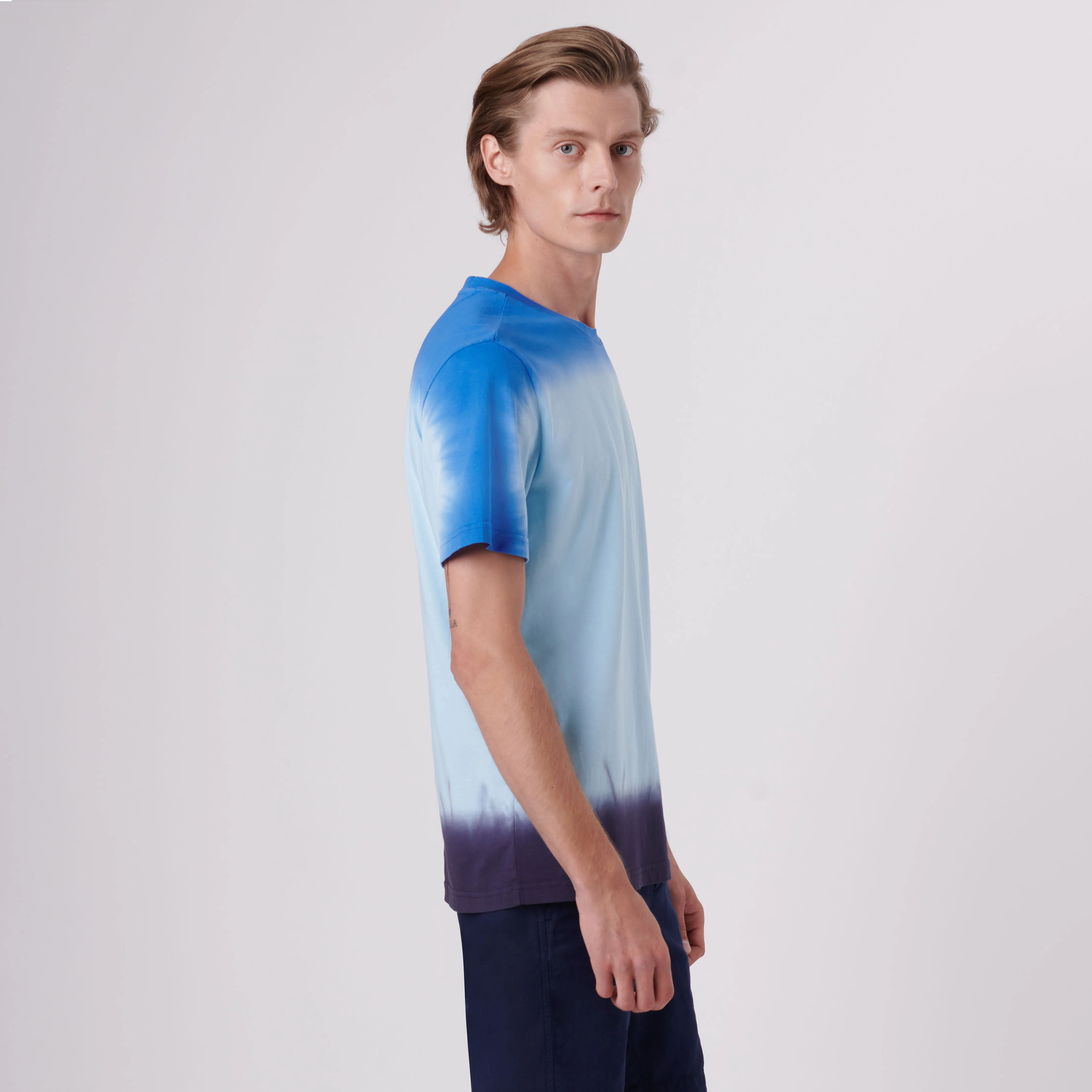 Gradient Print Crew Neck T-Shirt sold by Bugatchi product image thumbnail 3