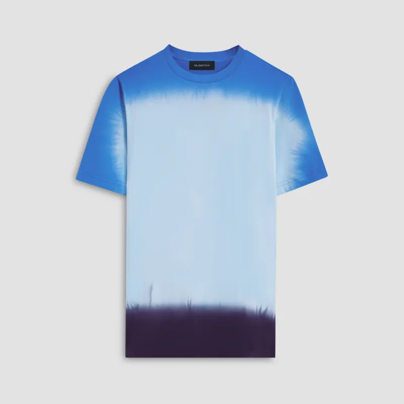Gradient Print Crew Neck T-Shirt made by Bugatchi