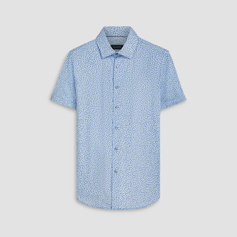 Miles Abstract OoohCotton Short Sleeve Shirt sold by Bugatchi
