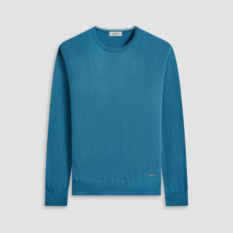 Scott Crew Neck Super Merino Sweater made by Bugatchi