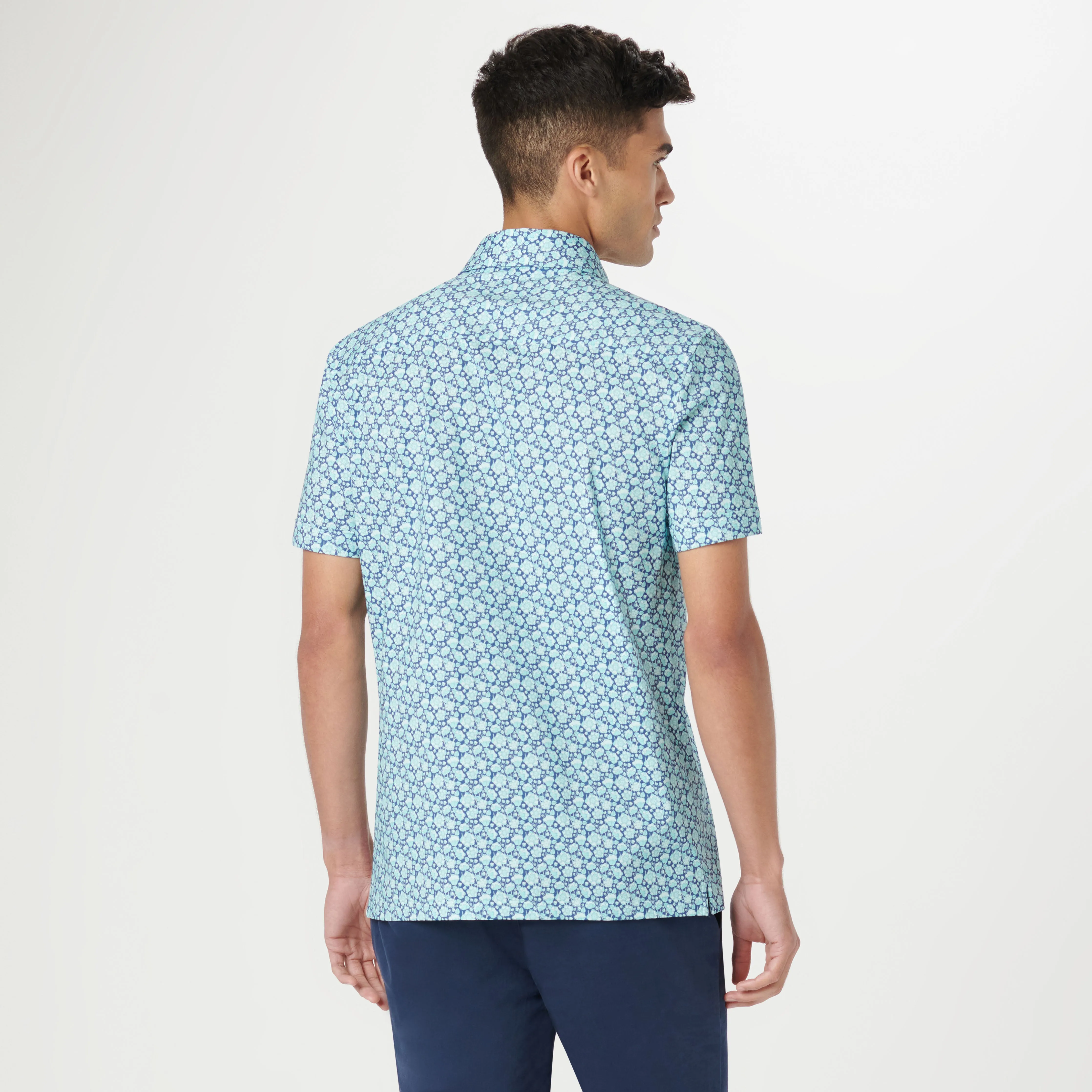 Milo Floral OoohCotton Short Sleeve Shirt sold by Bugatchi product image thumbnail 4
