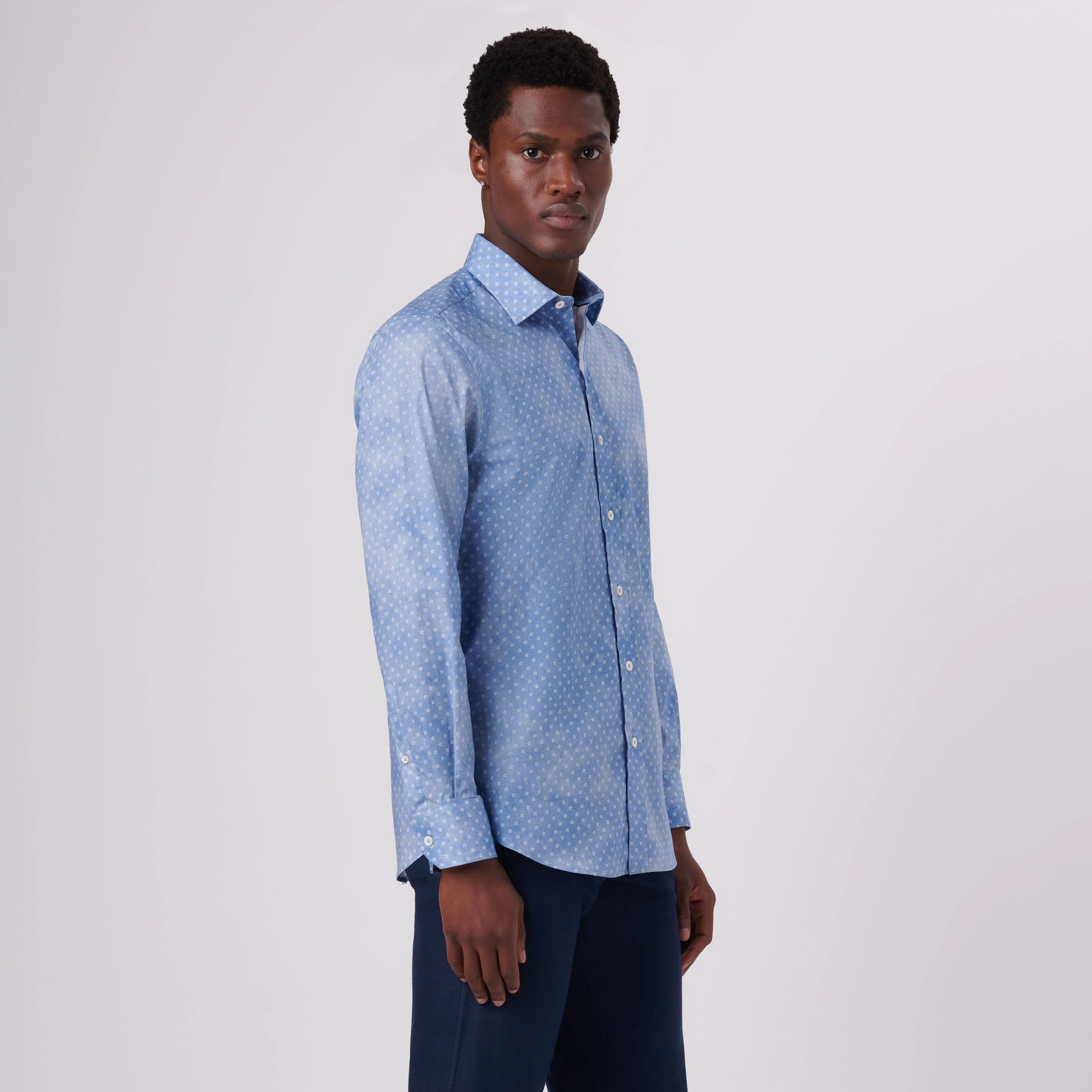 Julian Mini Floral Print Shirt sold by Bugatchi product image thumbnail 3