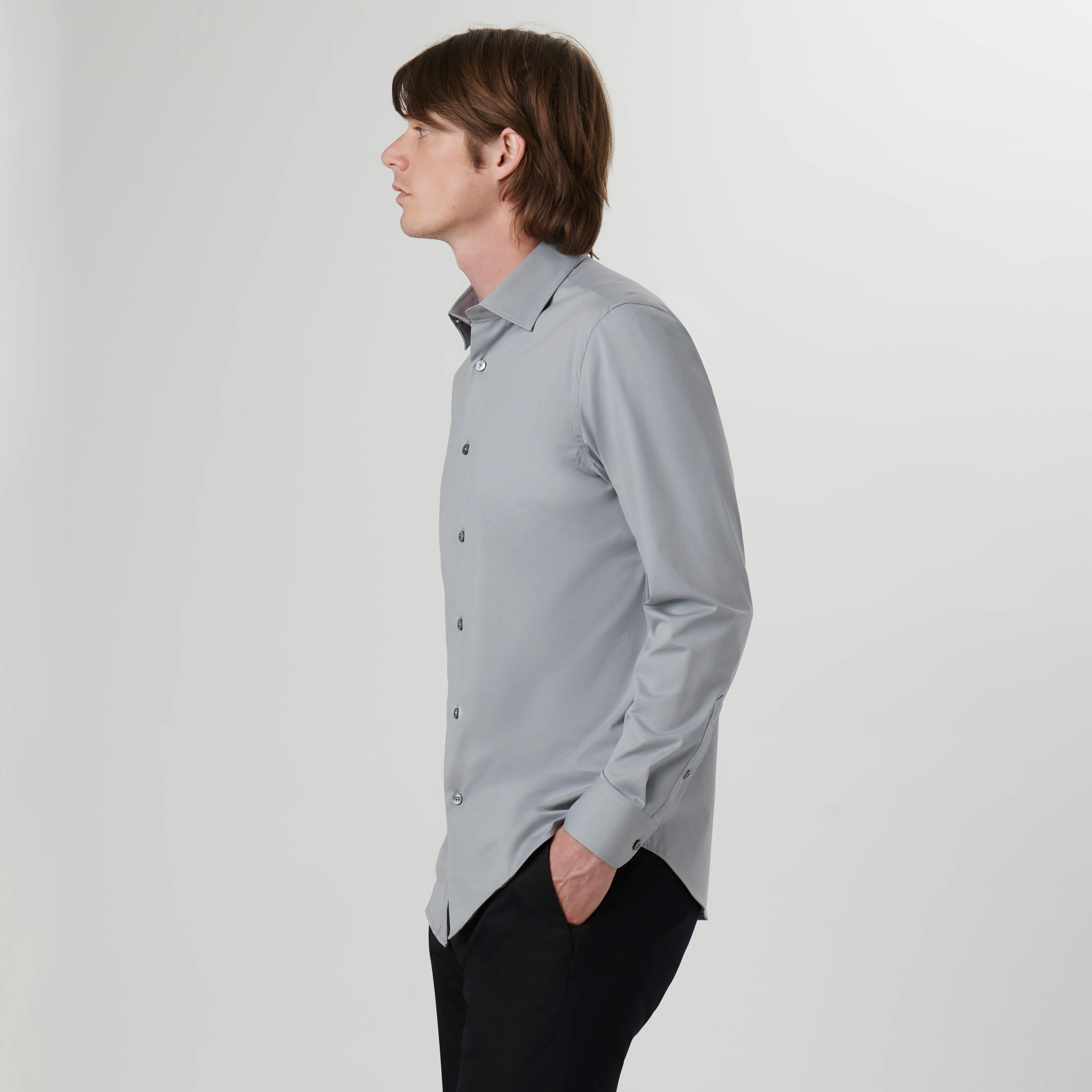 James Solid OoohCotton Shirt sold by Bugatchi product image thumbnail 3