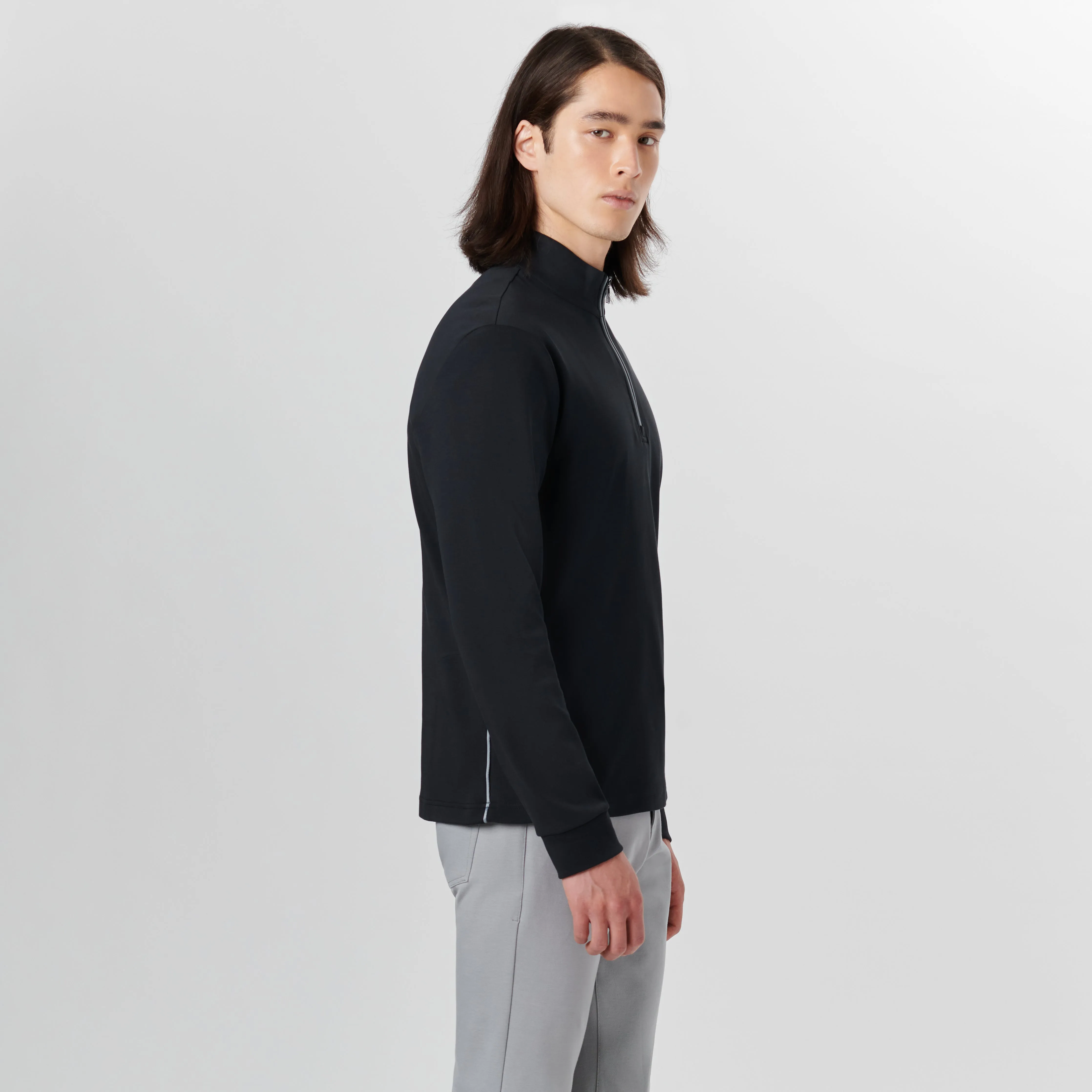 Long Sleeve Quarter Zip Pullover sold by Bugatchi product image thumbnail 3