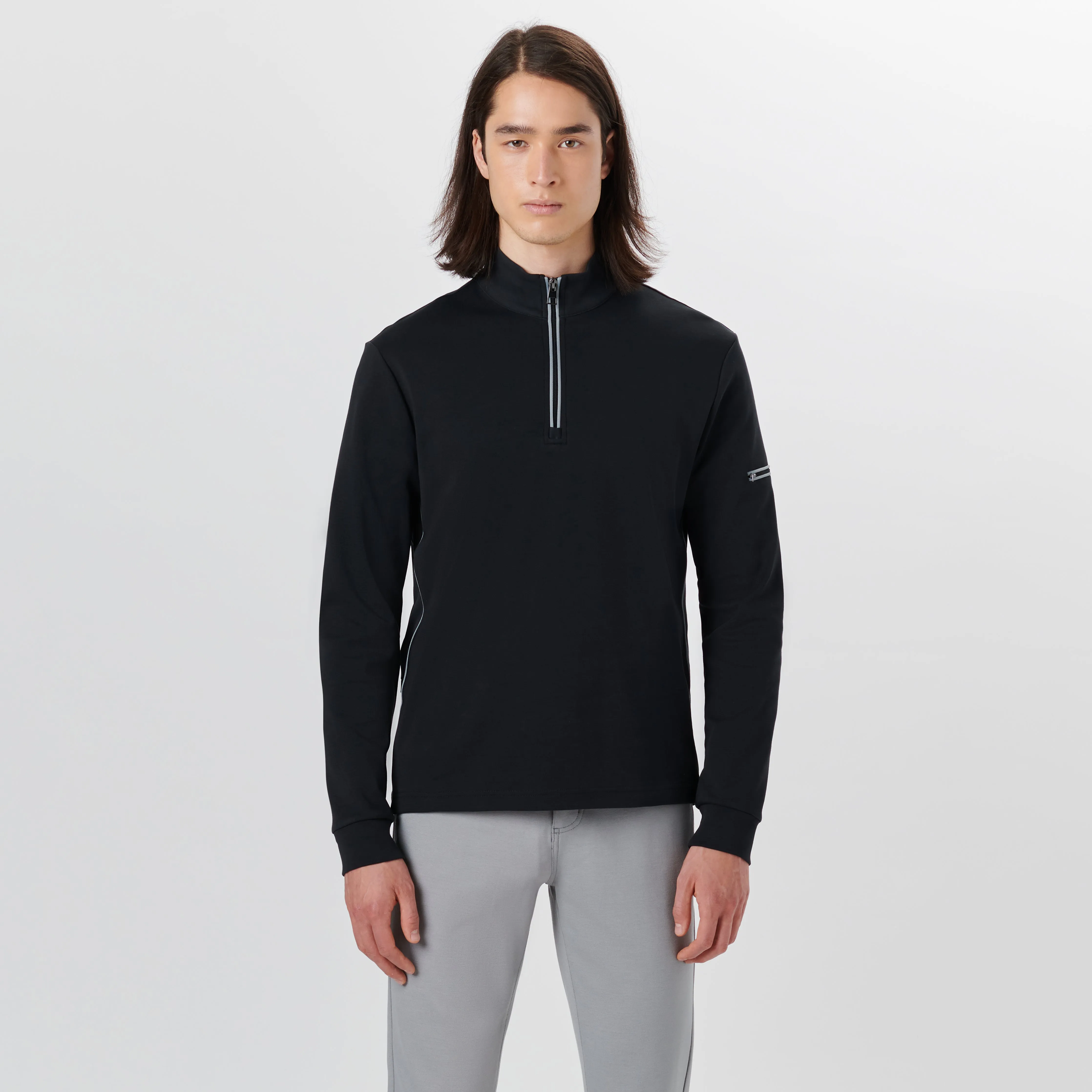 Long Sleeve Quarter Zip Pullover sold by Bugatchi product image thumbnail 2
