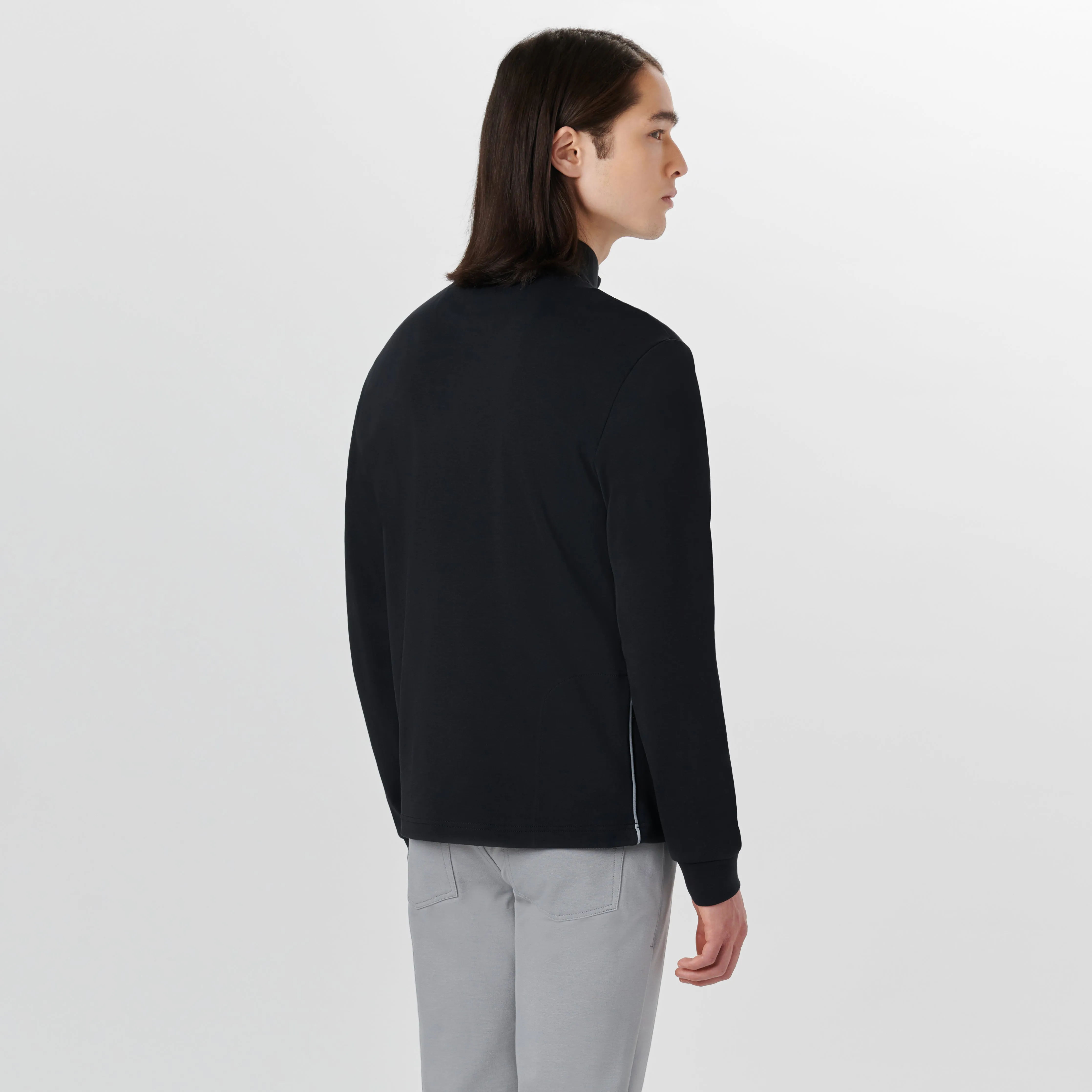 Long Sleeve Quarter Zip Pullover sold by Bugatchi product image thumbnail 4
