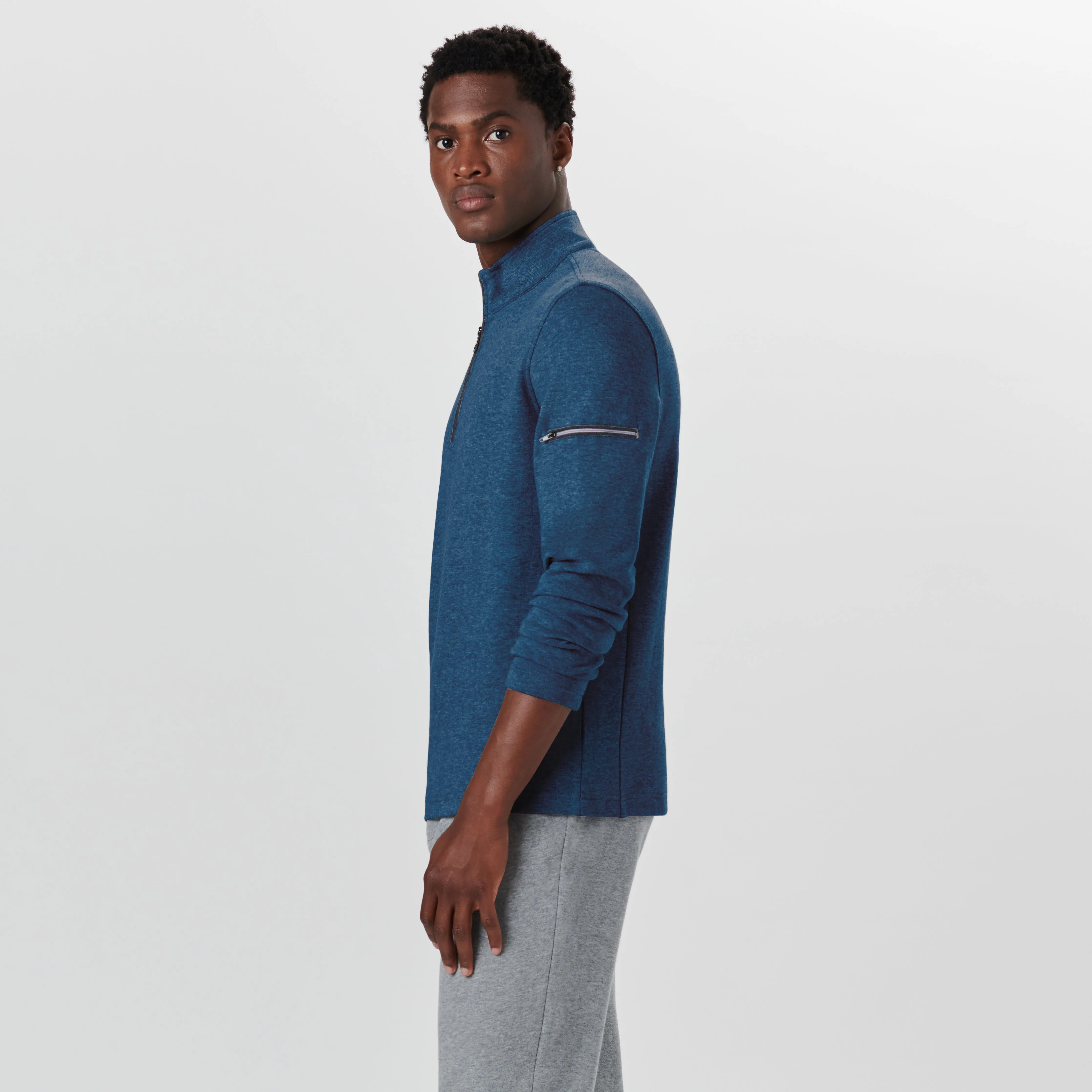 Quarter Zip Pullover Sweatshirt sold by Bugatchi product image thumbnail 3