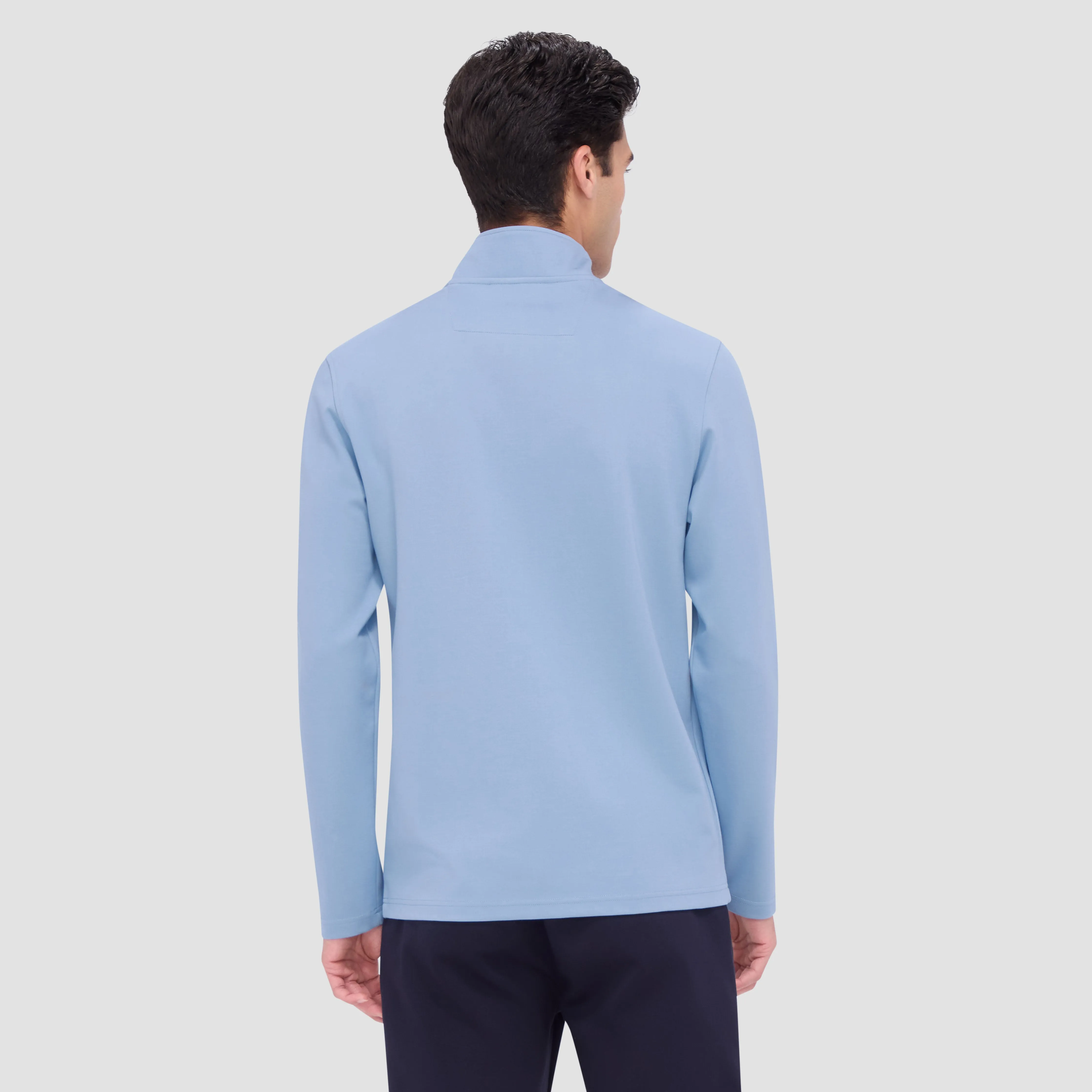 Contrast Performance Quarter-Zip Pullover sold by Bugatchi product image thumbnail 4