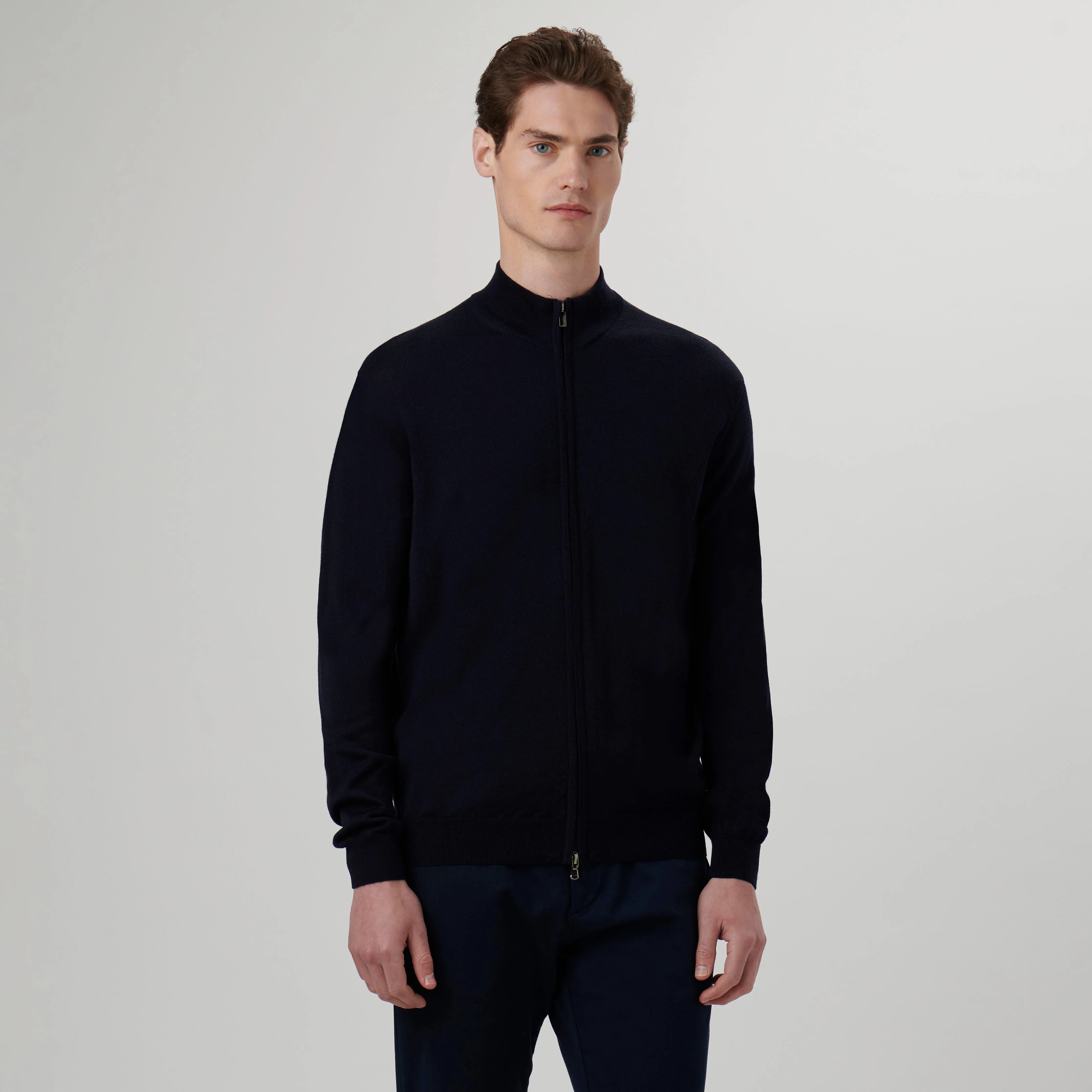 Super Merino Solid Sweater Jacket sold by Bugatchi product image thumbnail 2