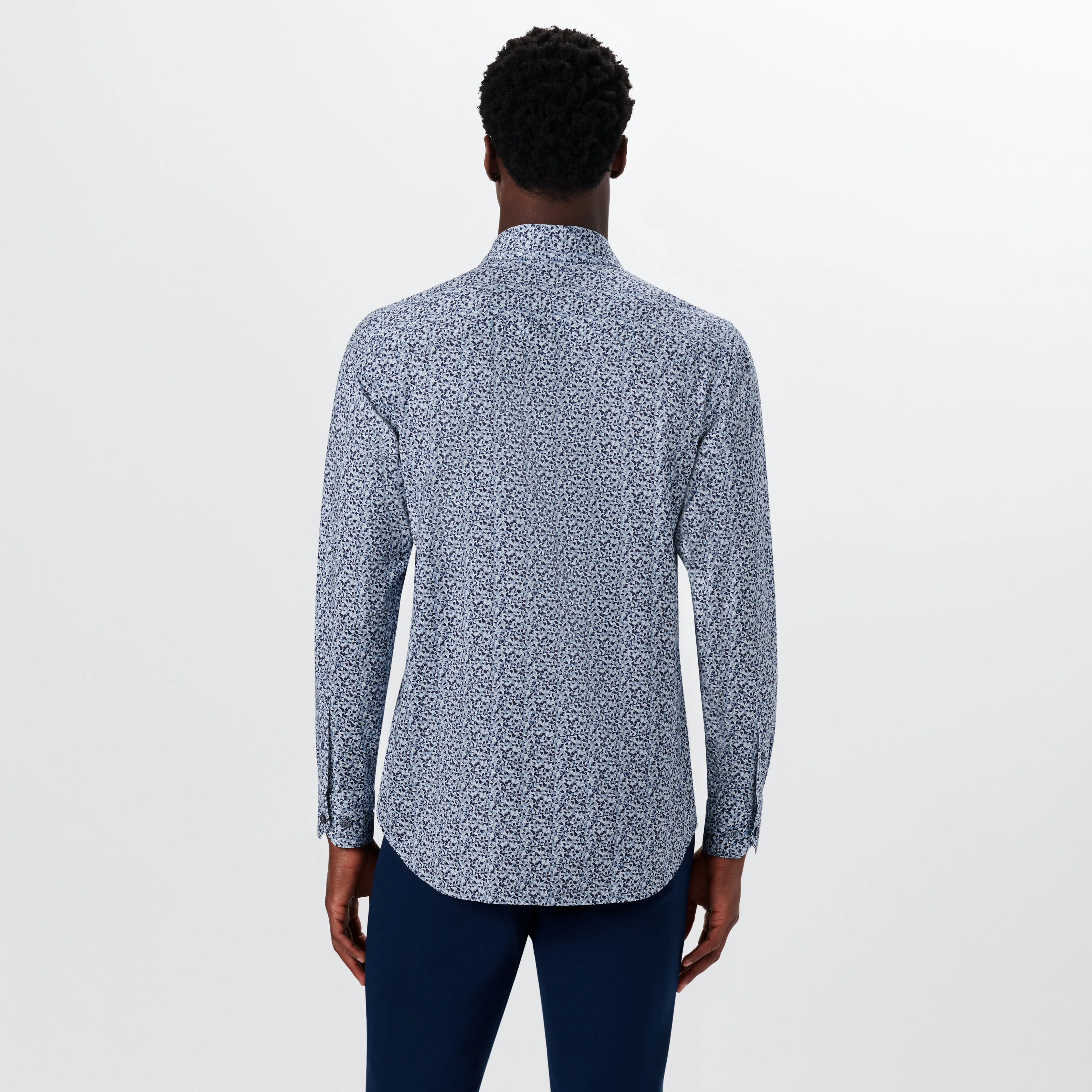 JAMES Abstract Print OoohCotton Shirt sold by Bugatchi product image thumbnail 4