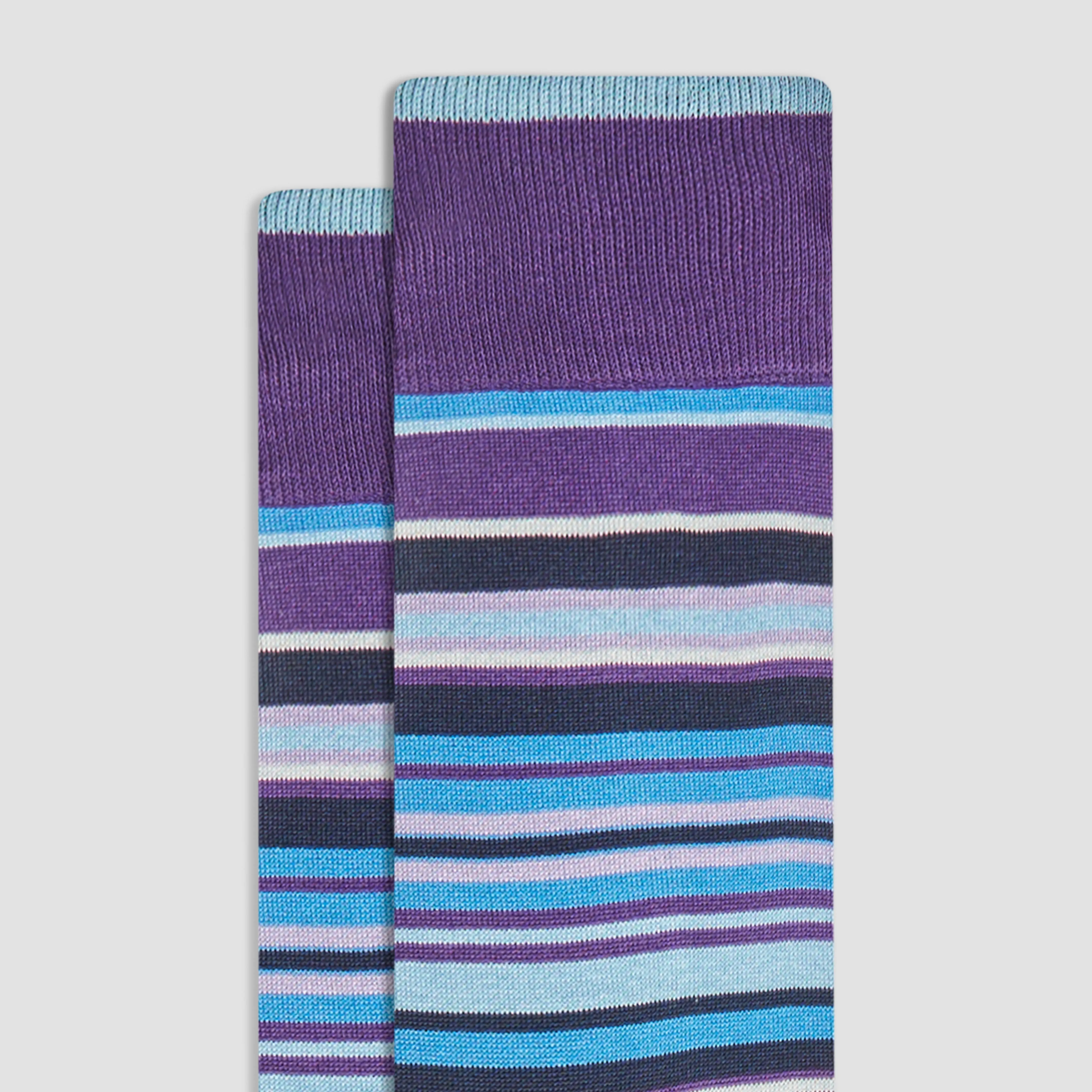 Striped Mid-Calf Socks sold by Bugatchi product image thumbnail 2