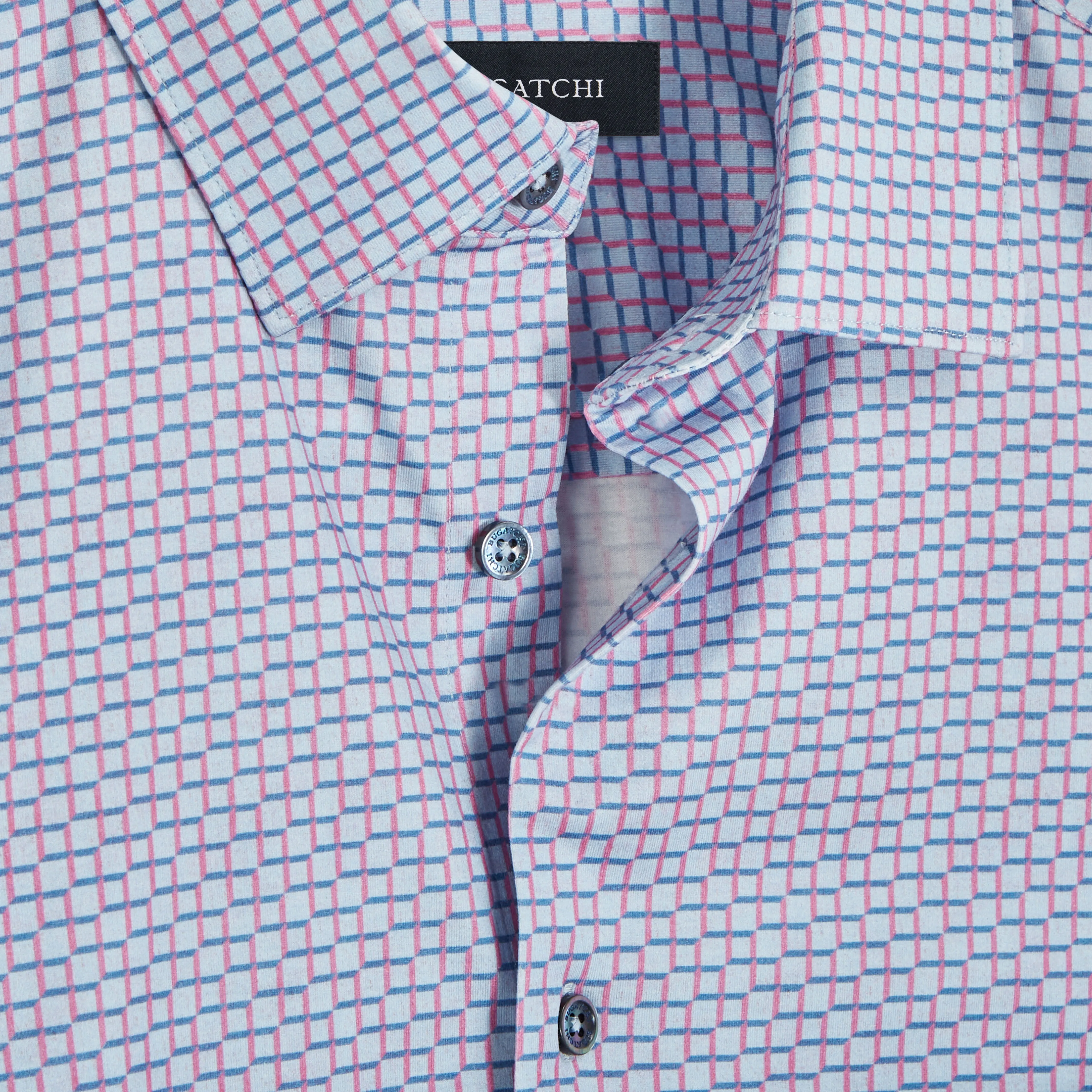 James Geometric OoohCotton Shirt sold by Bugatchi product image thumbnail 2