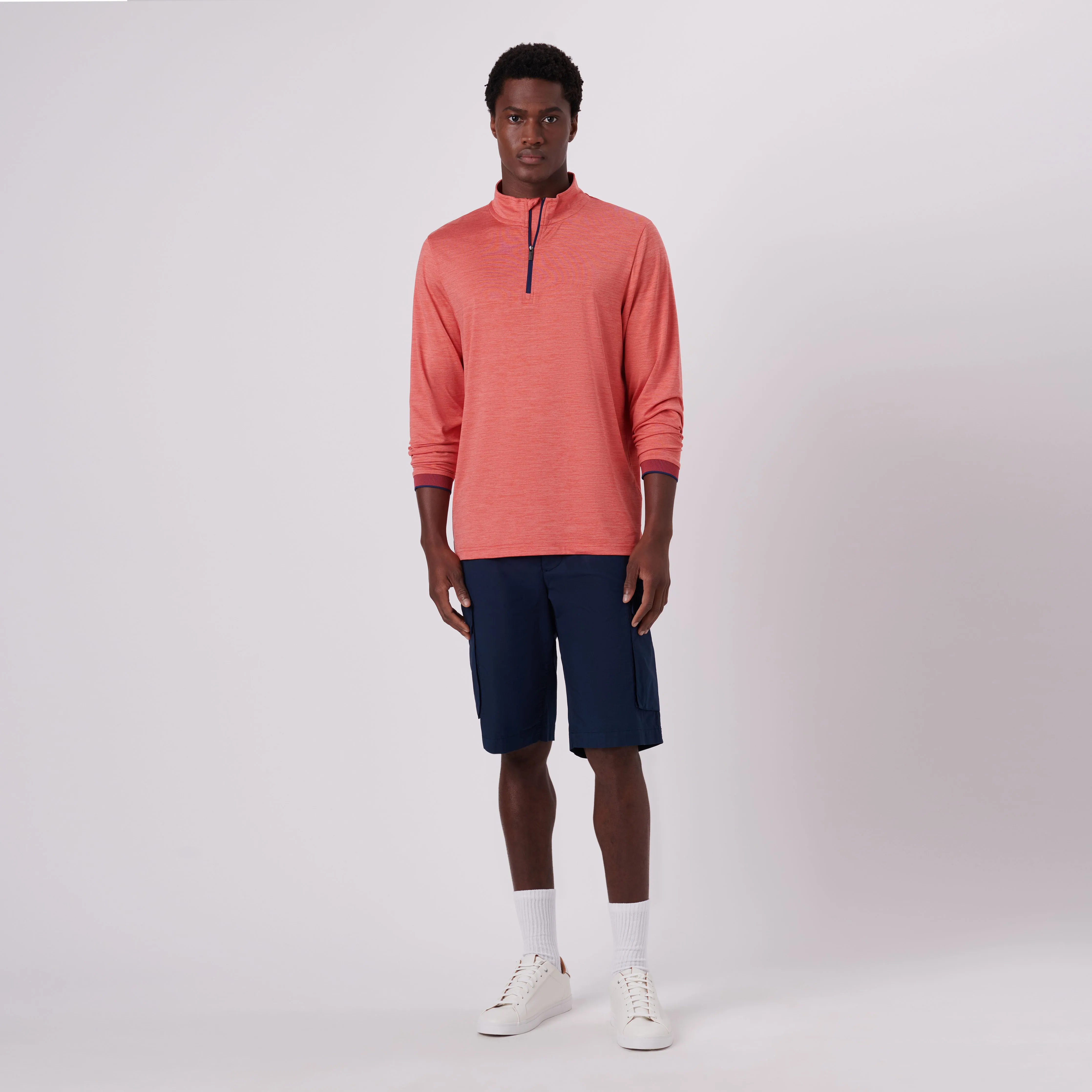 Performance Quarter-Zip Pullover sold by Bugatchi product image thumbnail 5