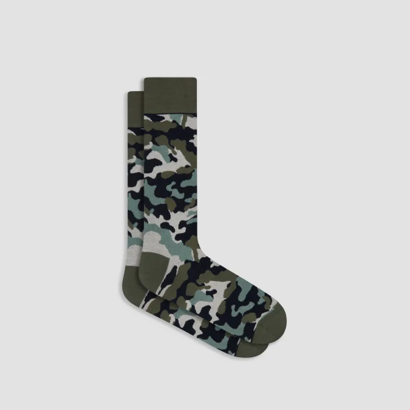 Camouflage Mid-Calf Socks sold by Bugatchi